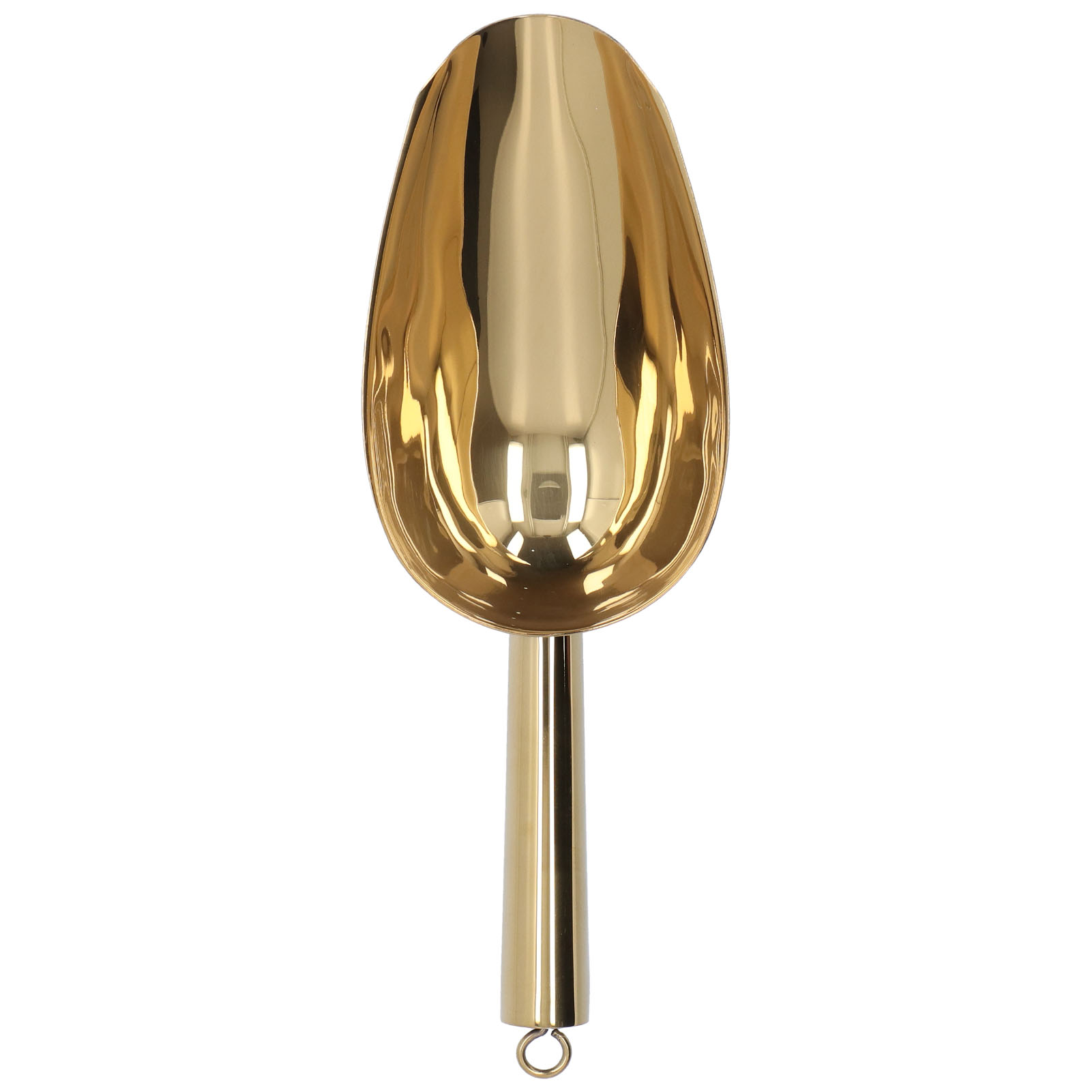 Ice Scooper Stainless Steel U Shaped Sturdy Food Grade Ice Bucket Scoop For Home Hotel Restaurant Gold