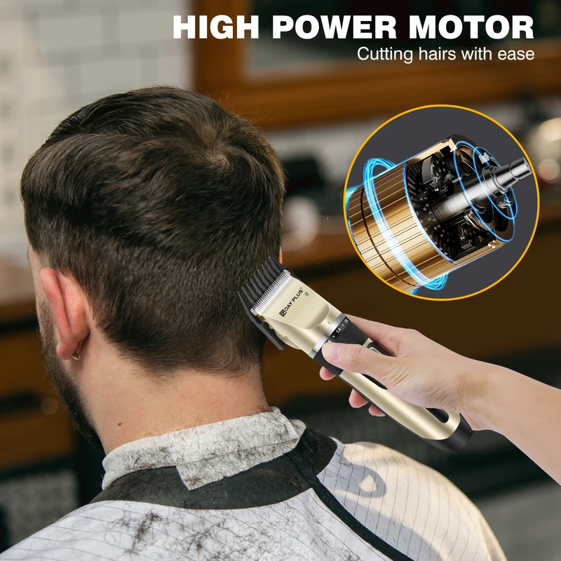 Professional Hair Trimmer, All-in-1 Body Hair Trimmer, Cordless Precision Trimmer, 90 Minutes Ultrasonic Sharp Blade for Men, Ki