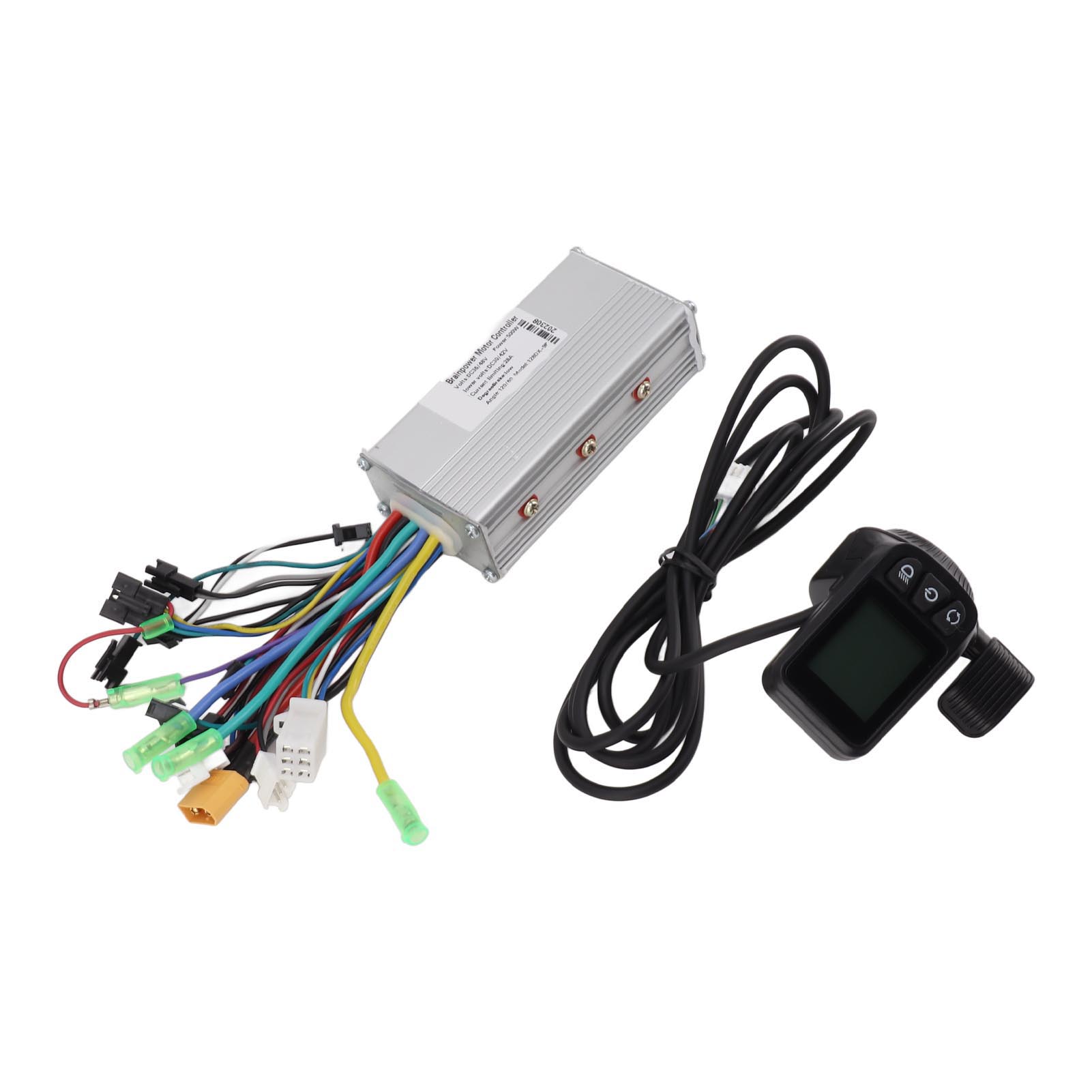 36V 48V 500W 28A 128DX Waterproof Thumb Throttle Panel Sinewave 3 Mode Brushless Controller Kit Electric Bike Conversion Kit product image