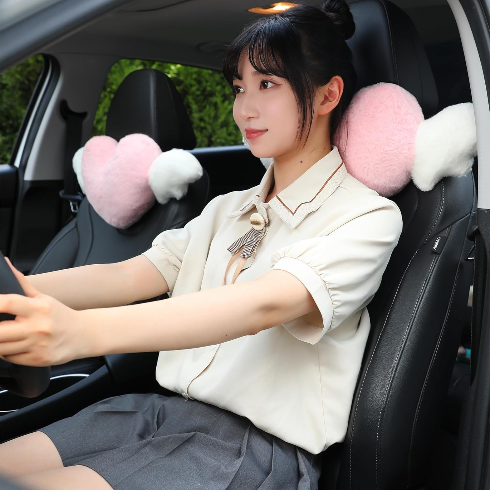 Heart Angel Wing Neck Pillows, picture 2 of 4
