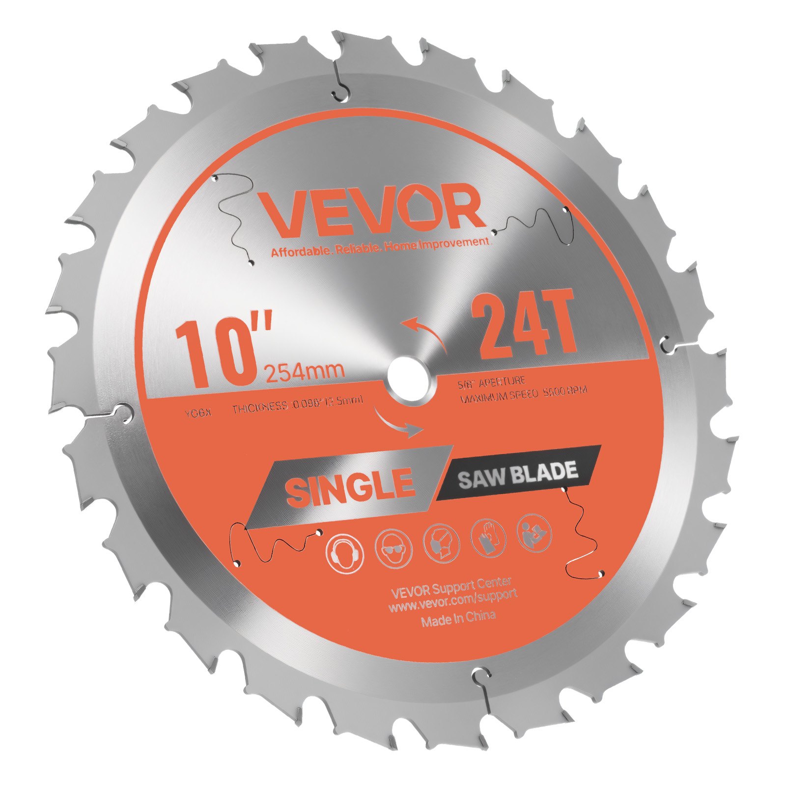 Circular Saw Blade 254 Mm Diameter 24