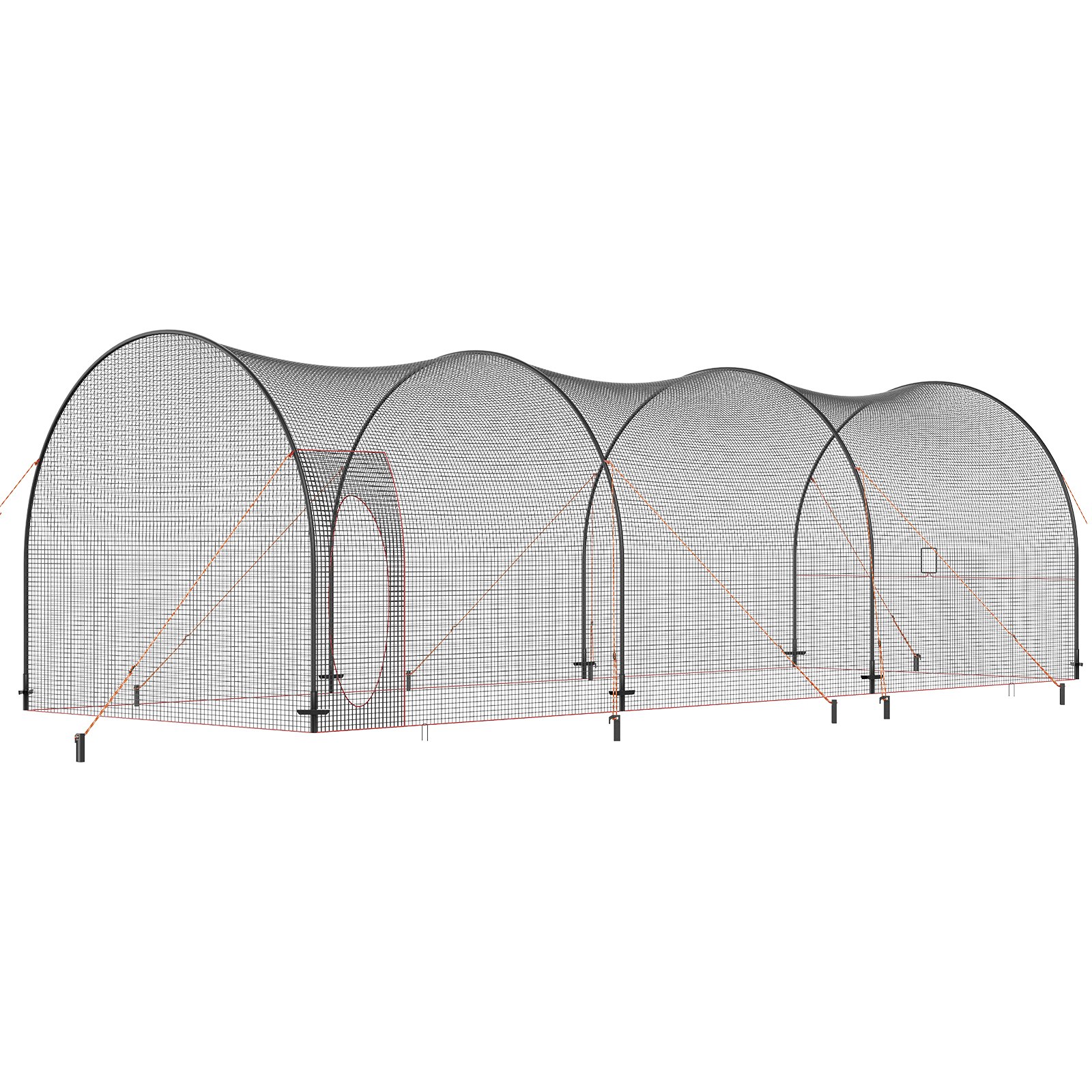 Baseball Batting Cage, Softball And Baseball Batting Cage Net And Frame, Practice Portable Cage Net With Carry Bag, Heavy Duty Enclosed Pitching Cage, For Backyard Batting Hitting Training, 33FT product image