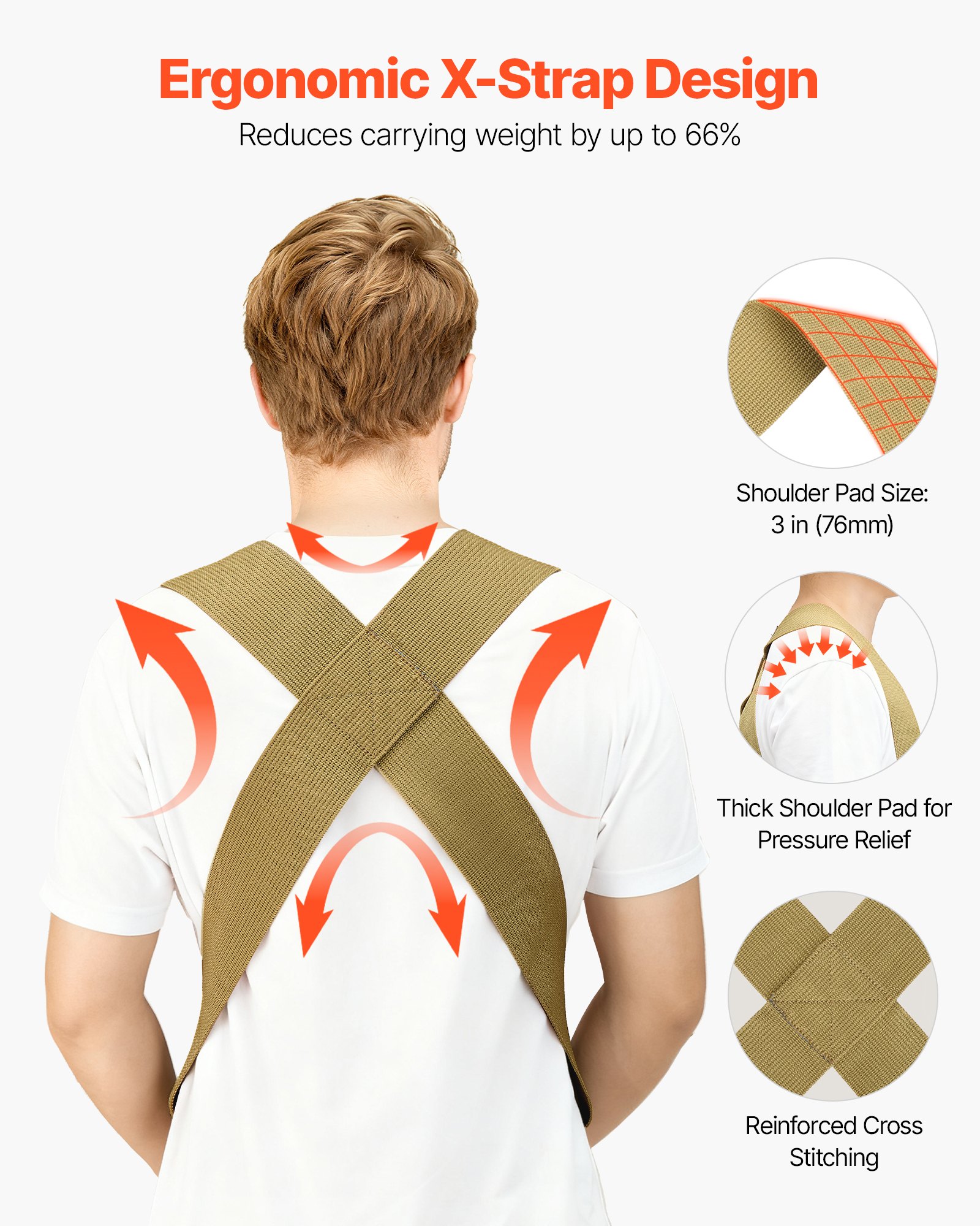 Moving Straps, Supports Up To 1000 Lbs, 2-Person Lifting And System With 2 — image 3