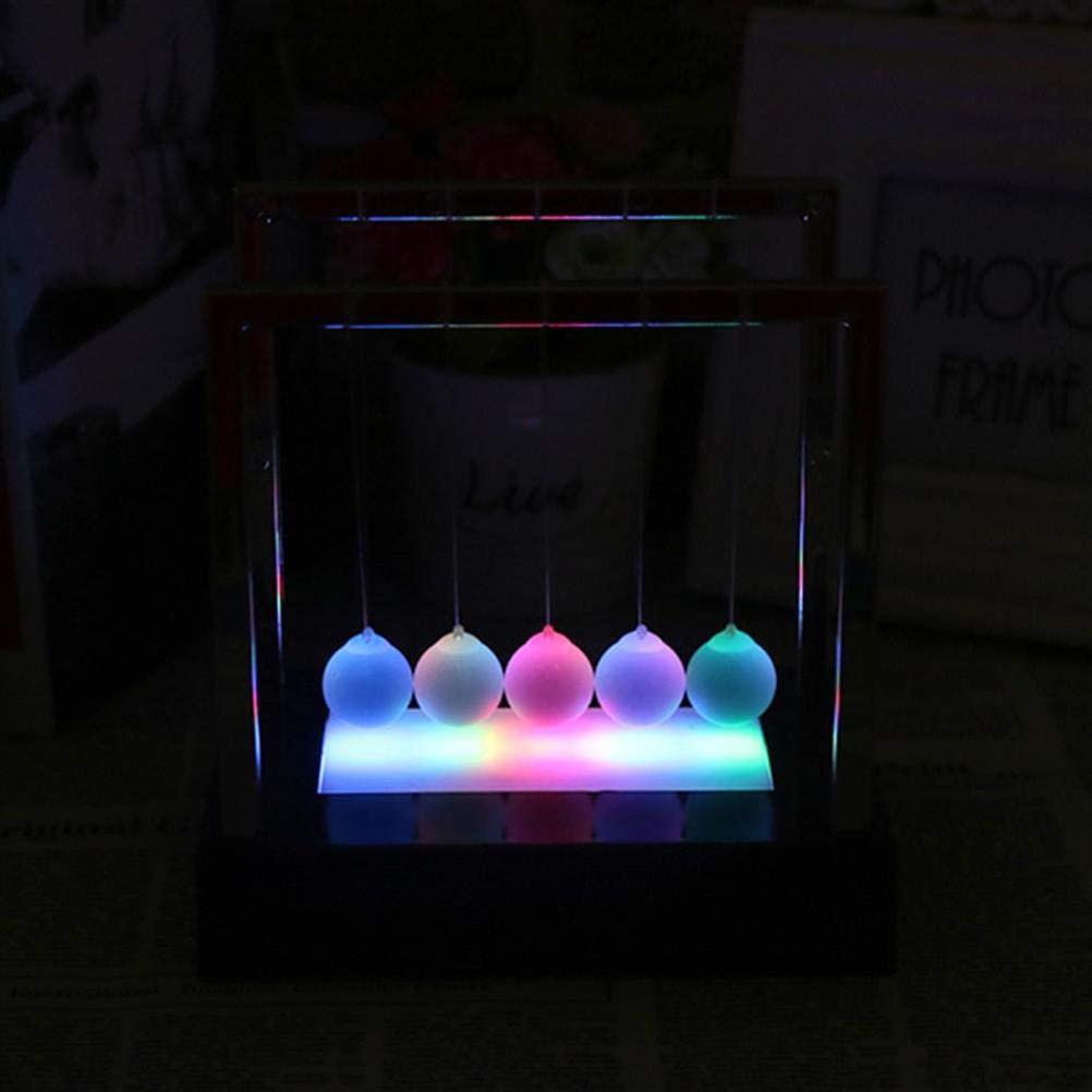 Newtons Swing Ball LED Light Up Newtons Science Kids Toys Balance Balls Desk Toys Home And Office Decor — foto 4