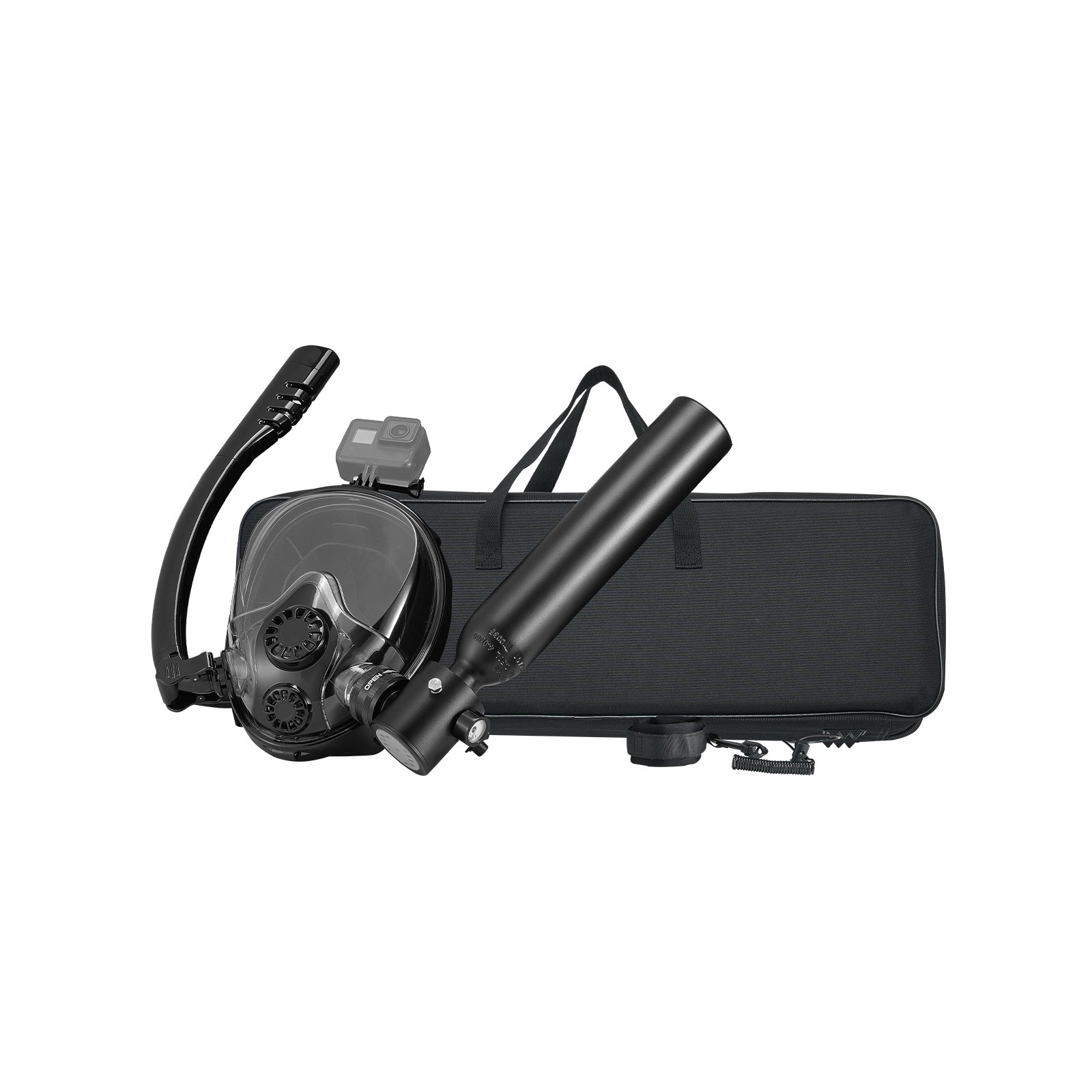 Scuba Tank, 0.5L Portable Diving Oxygen Cylinder With Pump Supports 5-10 — image 3