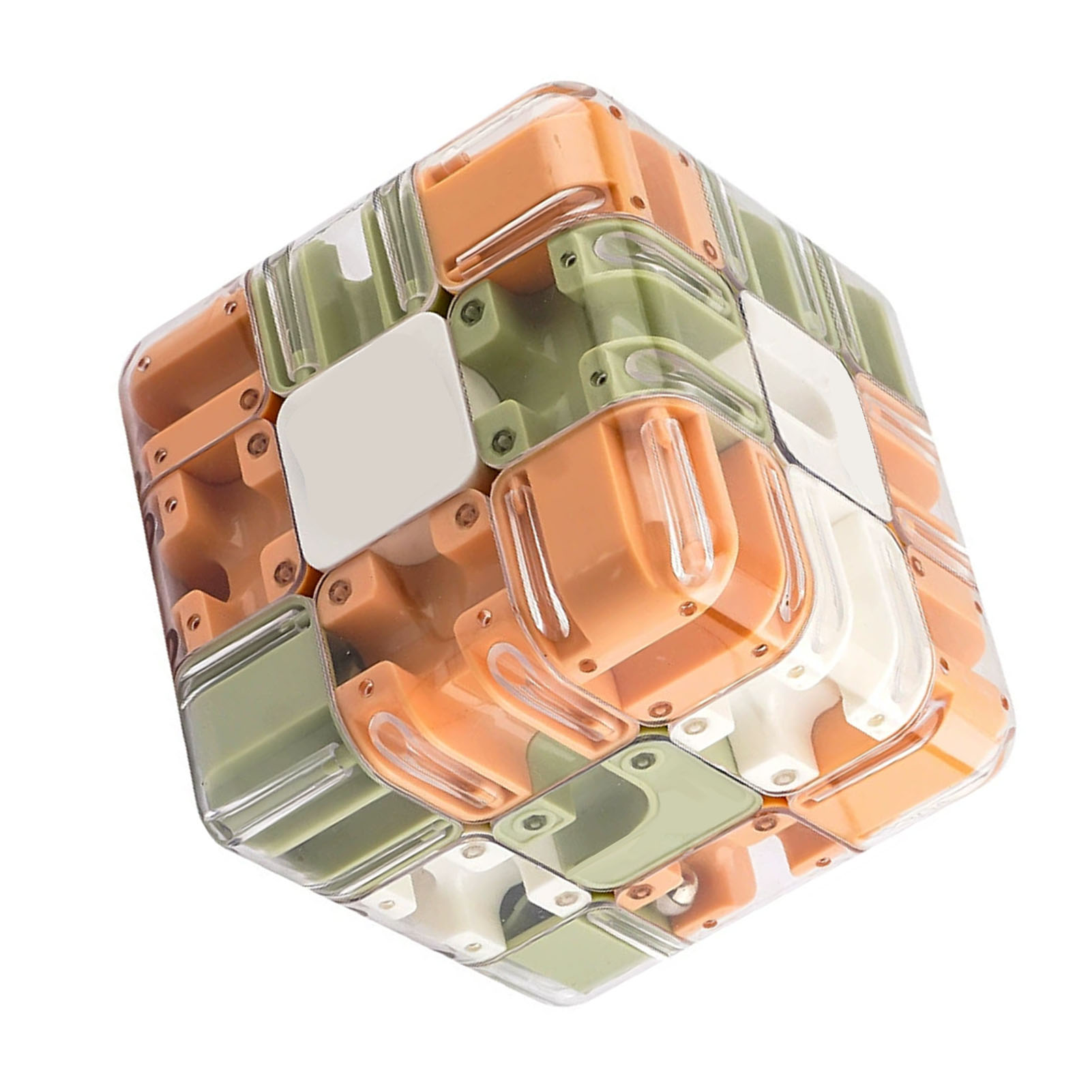 3D Maze Cube Plastic Three Dimensional Rotating Cube Training Puzzle Game Toy For Ages Over 3 Years Old 4
