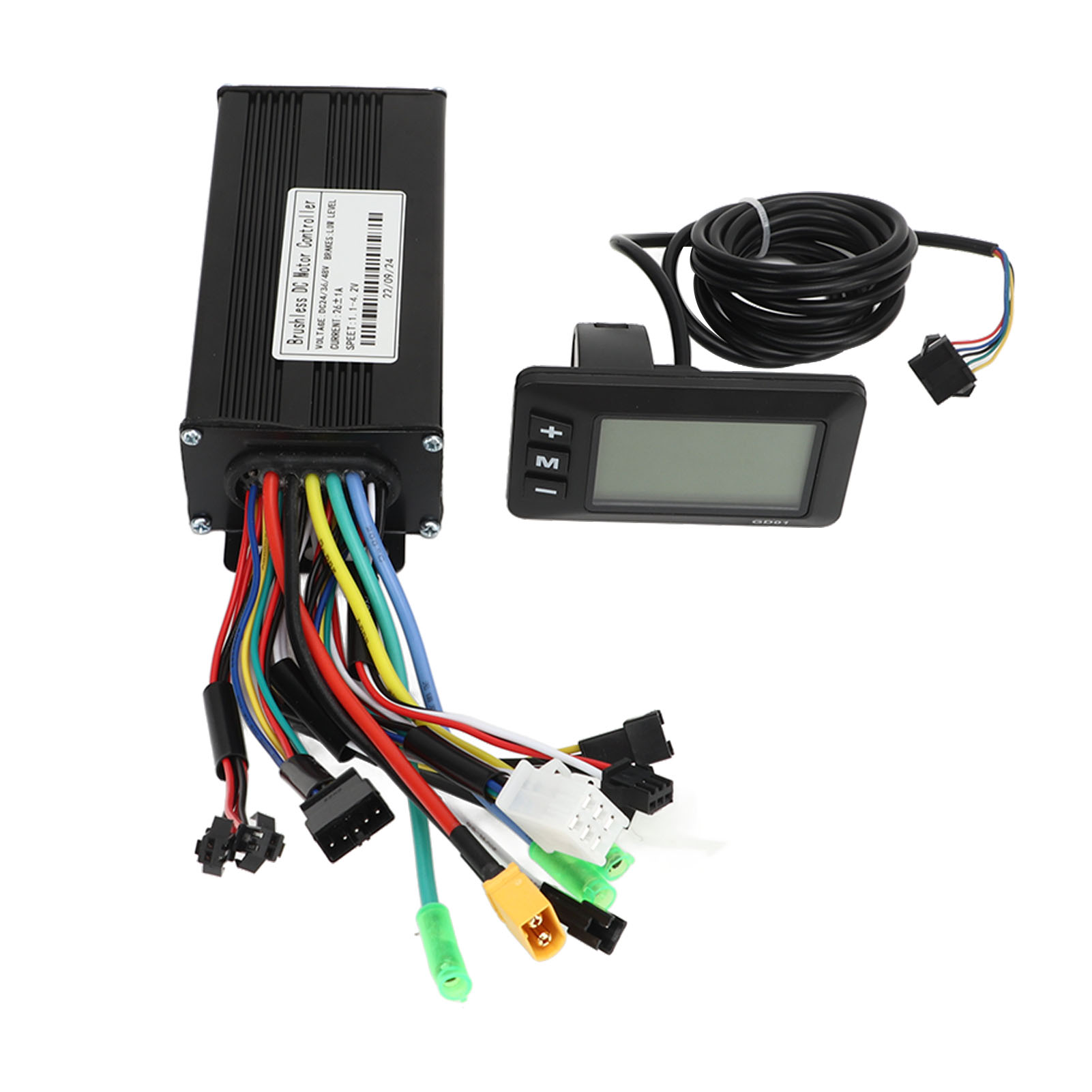 Electric Bike Conversion Kit 24V 36V 48V 500W‑750W 26A 3 Mode Controller GD01 LCD Display Kit For Electric Bike Scooter product image