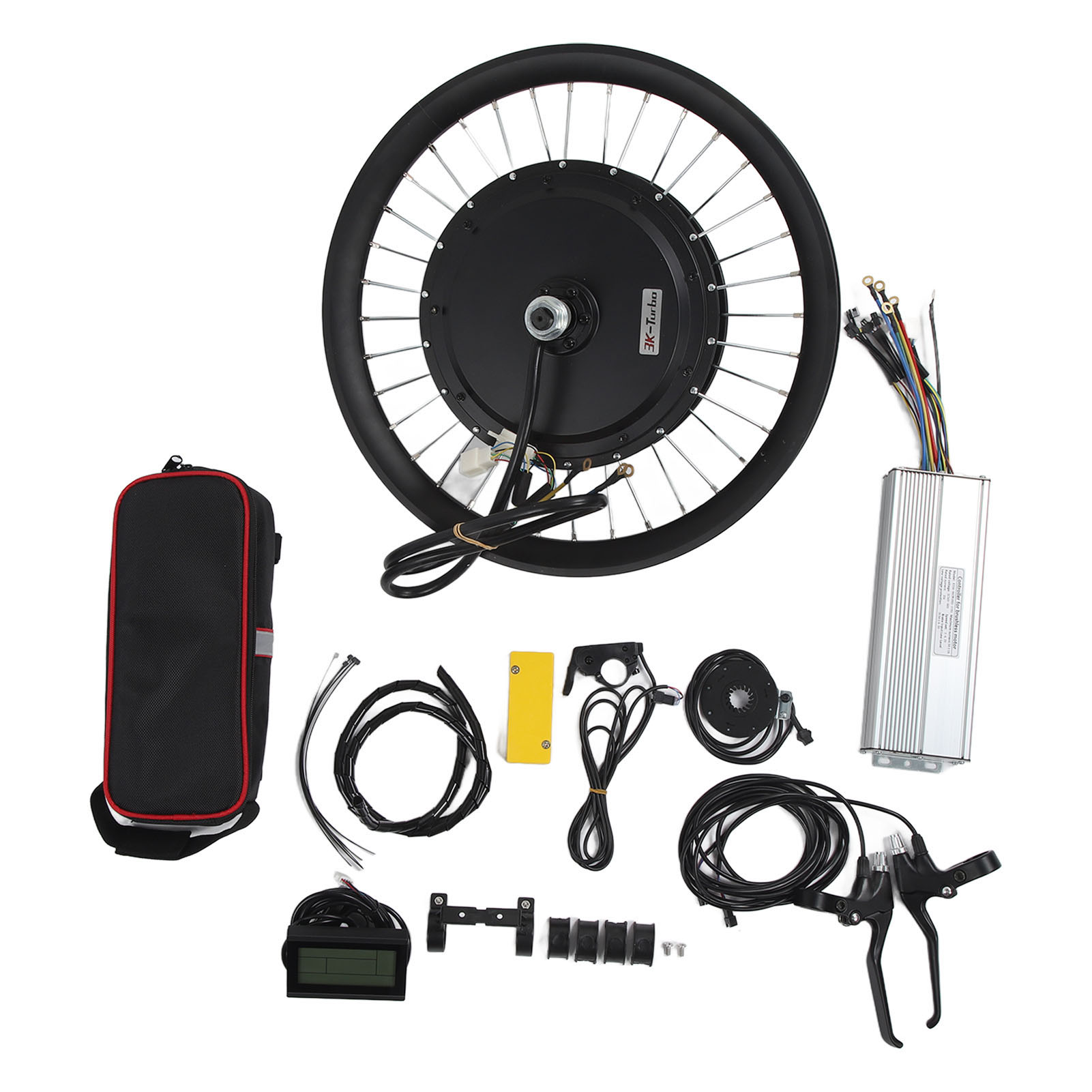 72V 3000W Electric Bike Conversion Kit Rear Drive Hub Motor Controller LCD3 LCD Display Set For 20 Inch Bike Lithium Battery Modification product image