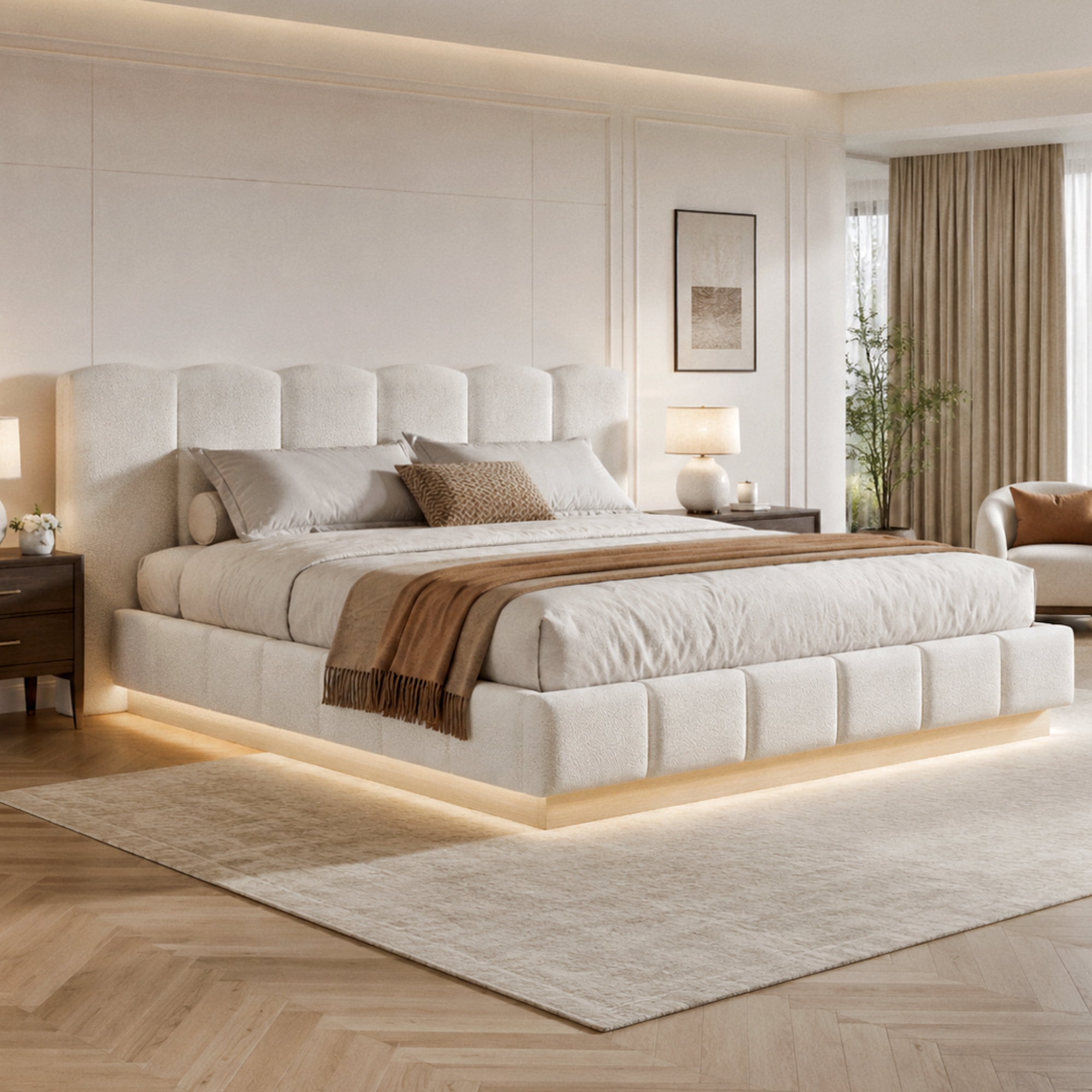6FT Super King Size Ottoman Storage Bed 180 X 200 Cm Hydraulic Lift-Up — image 4