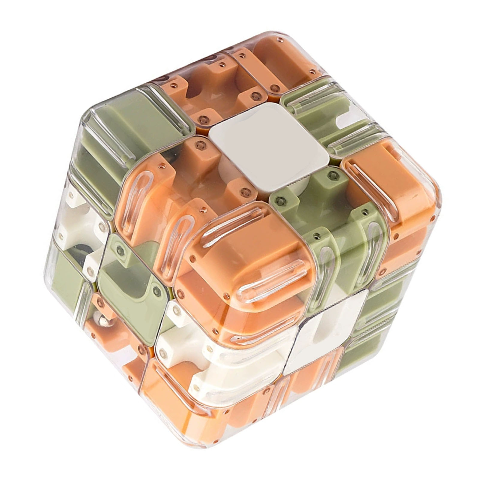3D Maze Cube Plastic Three Dimensional Rotating Cube Training Puzzle Game Toy For Ages Over 3 Years Old 2