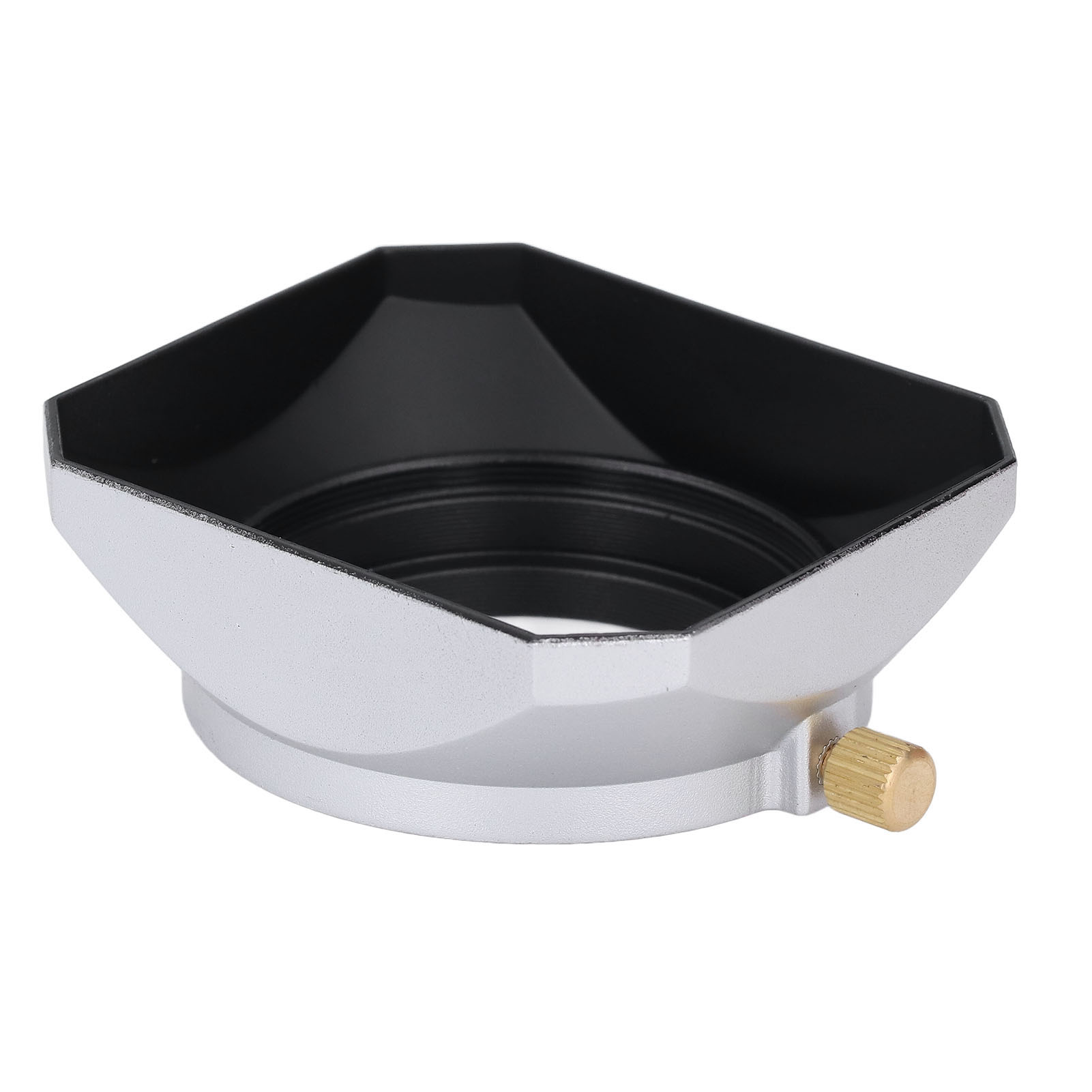 43mm Square Metal Lens Hood Aluminum Alloy ABS Digital Camera Square Lens Hood Shade For 25mm Or Above Focal Length Sliver thumbnail 4