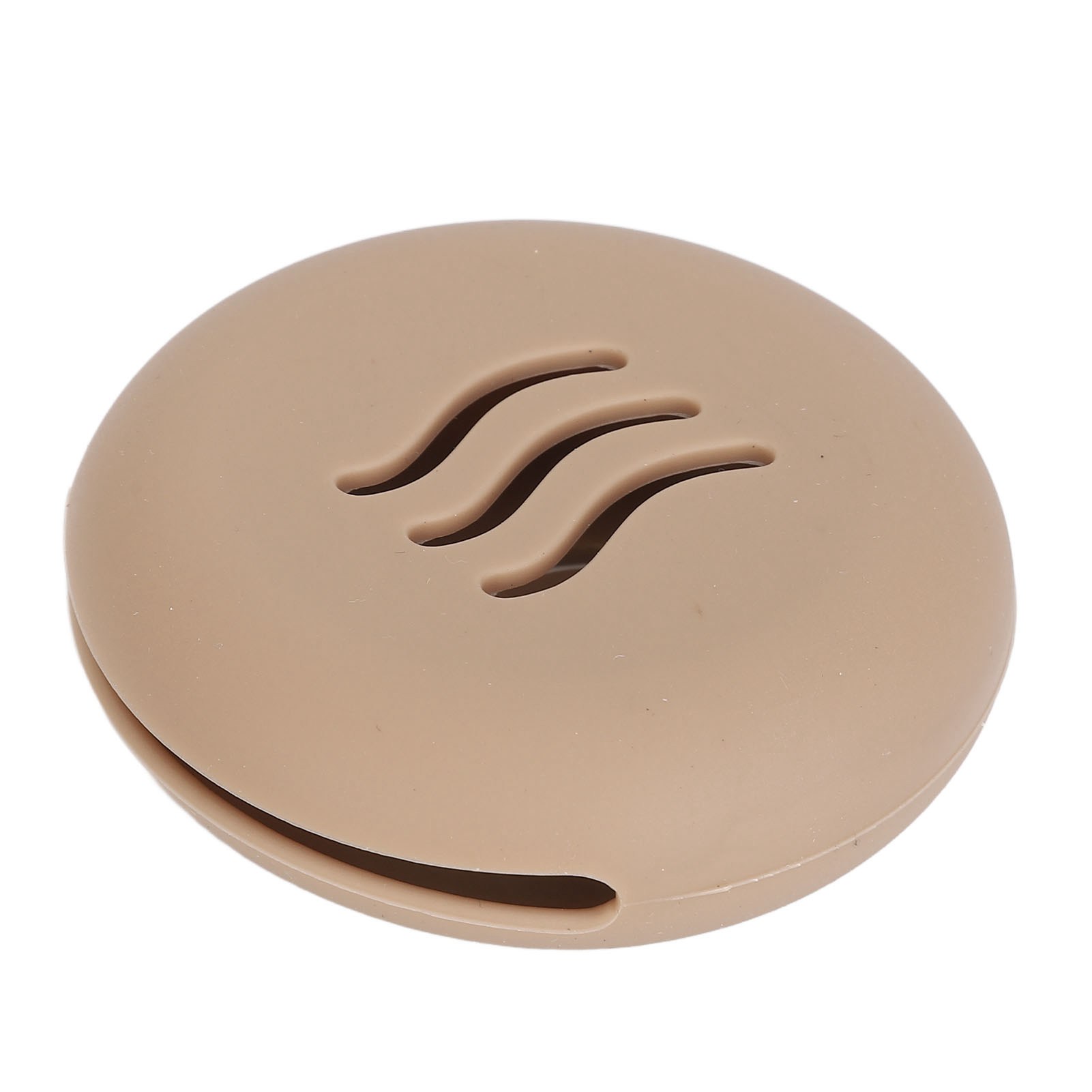 Silicone Powder Puff Holder Breathable Dust Prevention Portable Makeup Sponge Storage Case Brown thumbnail 4
