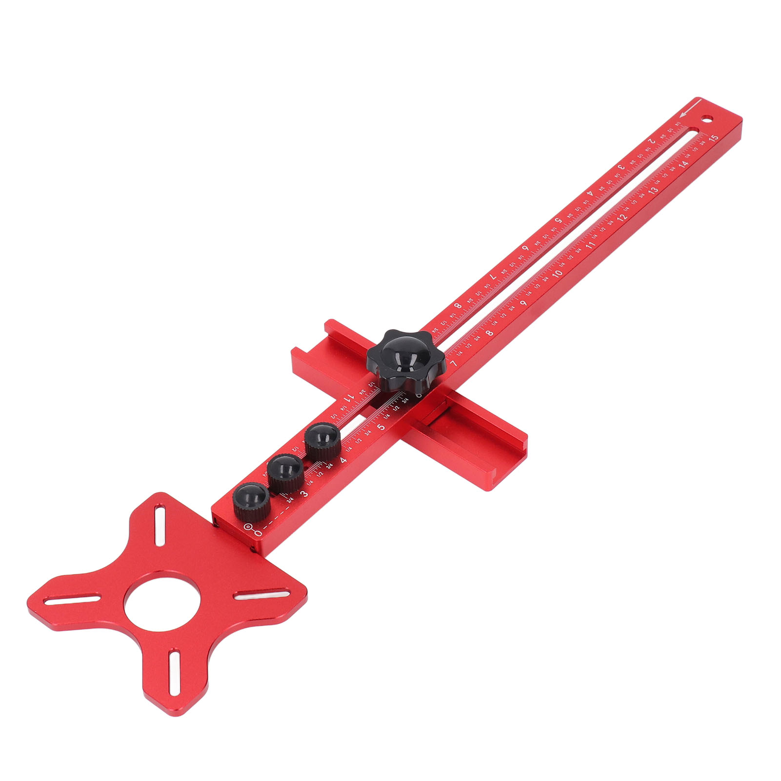 Router Milling Groove Bracket Imperial Trimming Flip Board Detachable Woodworking Circle Guide Tool 445mm Total Length — foto 5