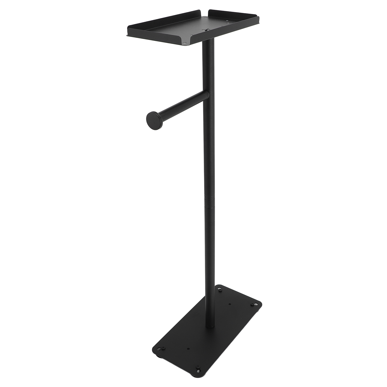 Standing Toilet Paper Holder Stand Stainless Steel Black Tissue Roll Holder Potted Plants For Bathroom