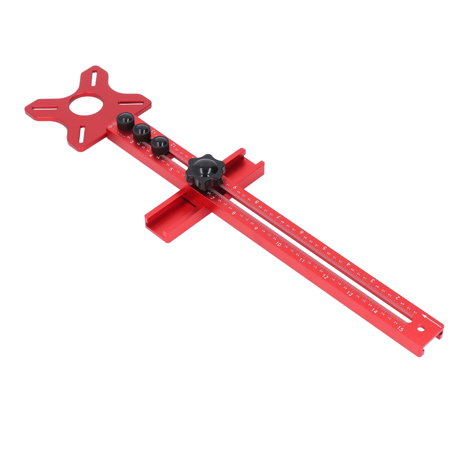 Router Milling Groove Bracket Imperial Trimming Flip Board Detachable Woodworking Circle Guide Tool 445mm Total Length — foto 4