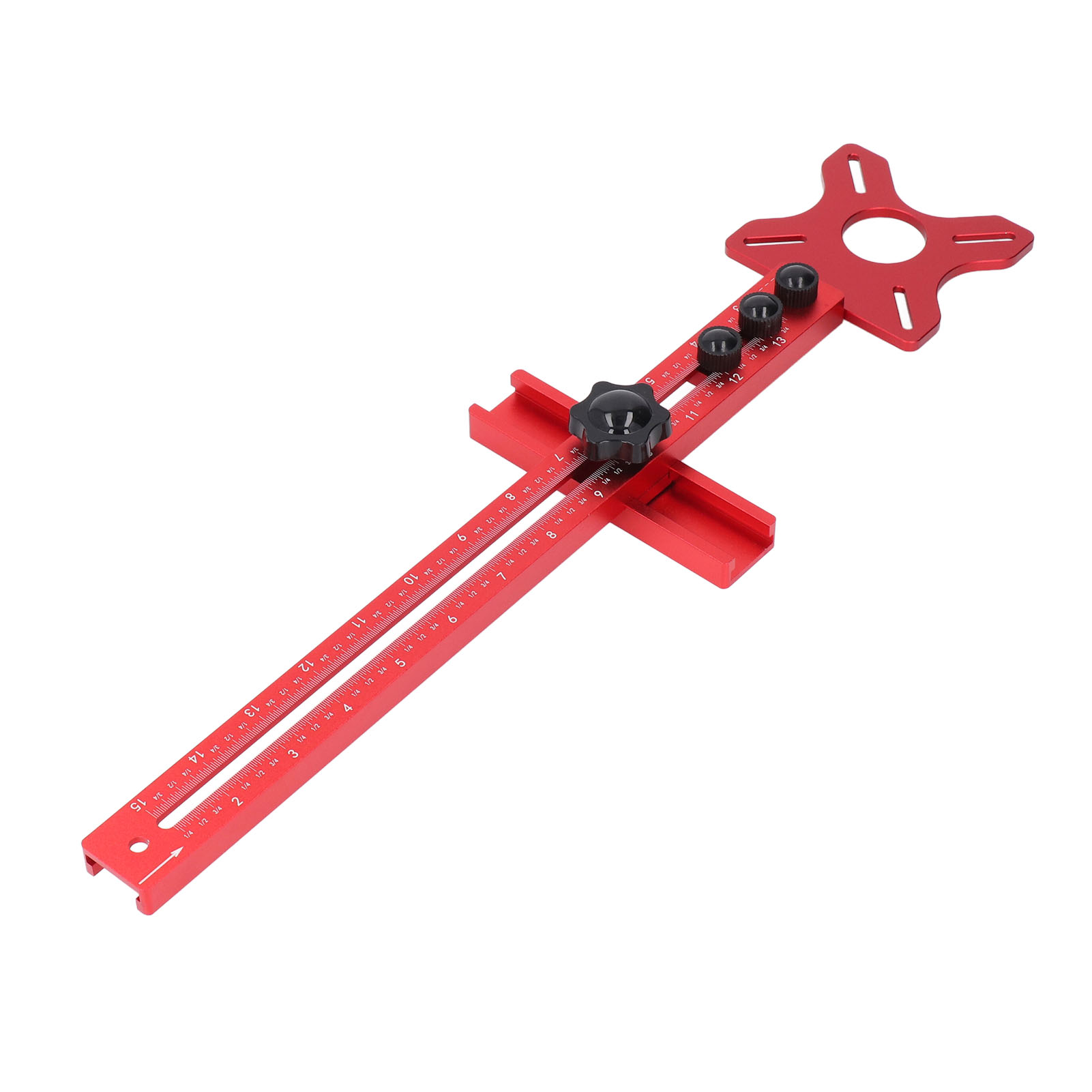 Router Milling Groove Bracket Imperial Trimming Flip Board Detachable Woodworking Circle Guide Tool 445mm Total Length