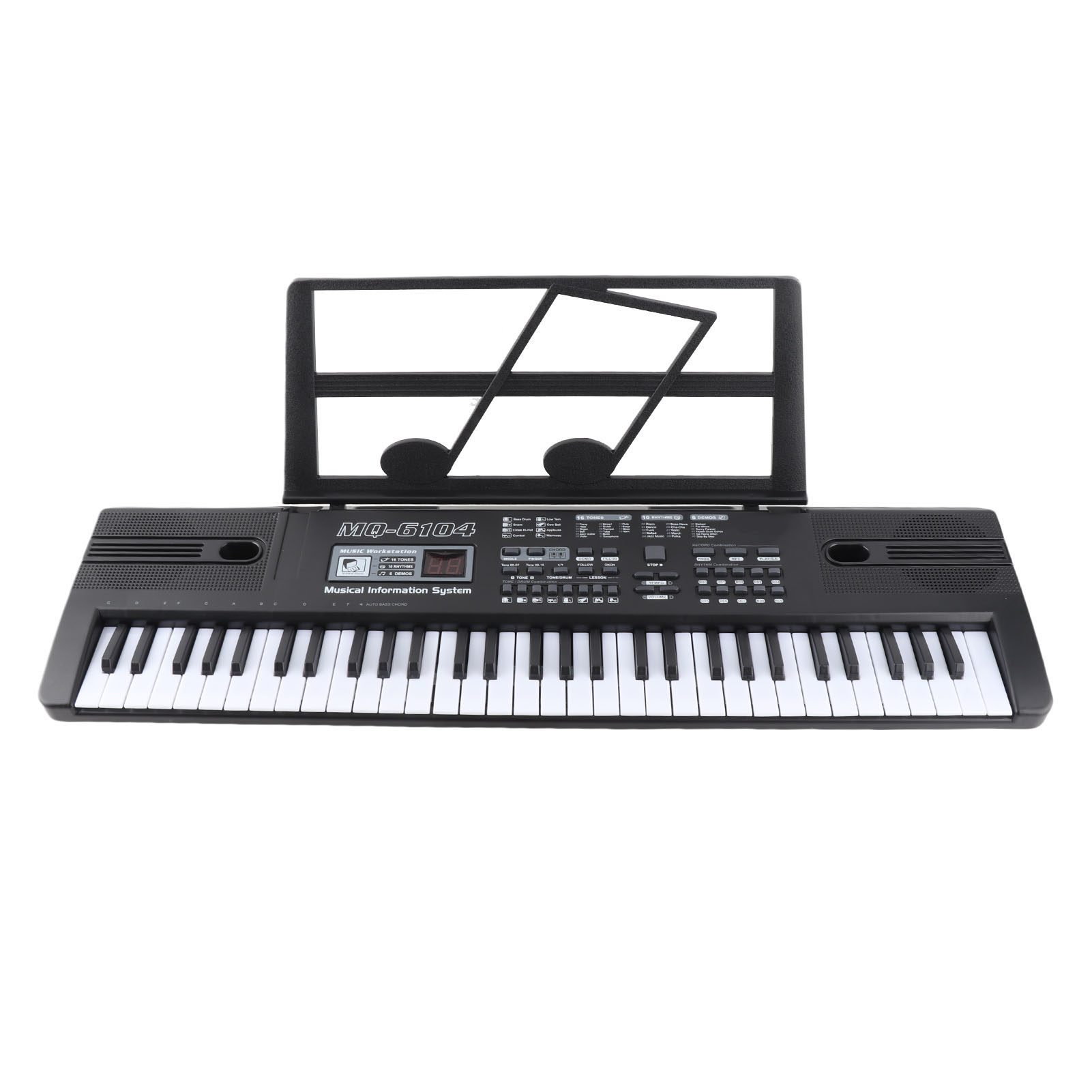 61 Keys Digital Music Electronic Organ Portable Keyboard With Microphone For Children