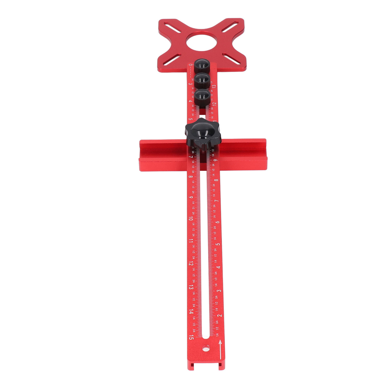 Router Milling Groove Bracket Imperial Trimming Flip Board Detachable Woodworking Circle Guide Tool 445mm Total Length — foto 3