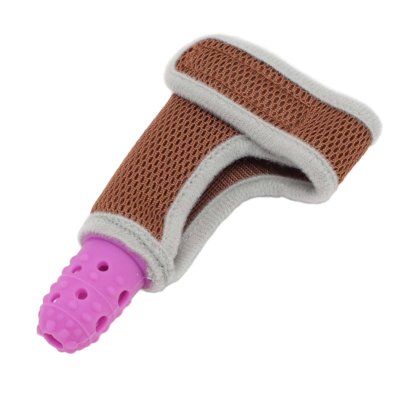 Infant Silicone Thumb Guard Finger Protection Stop Sucking Baby Thumb With Breathable Wrist Band For Baby Over 3 Months Old Purple 5