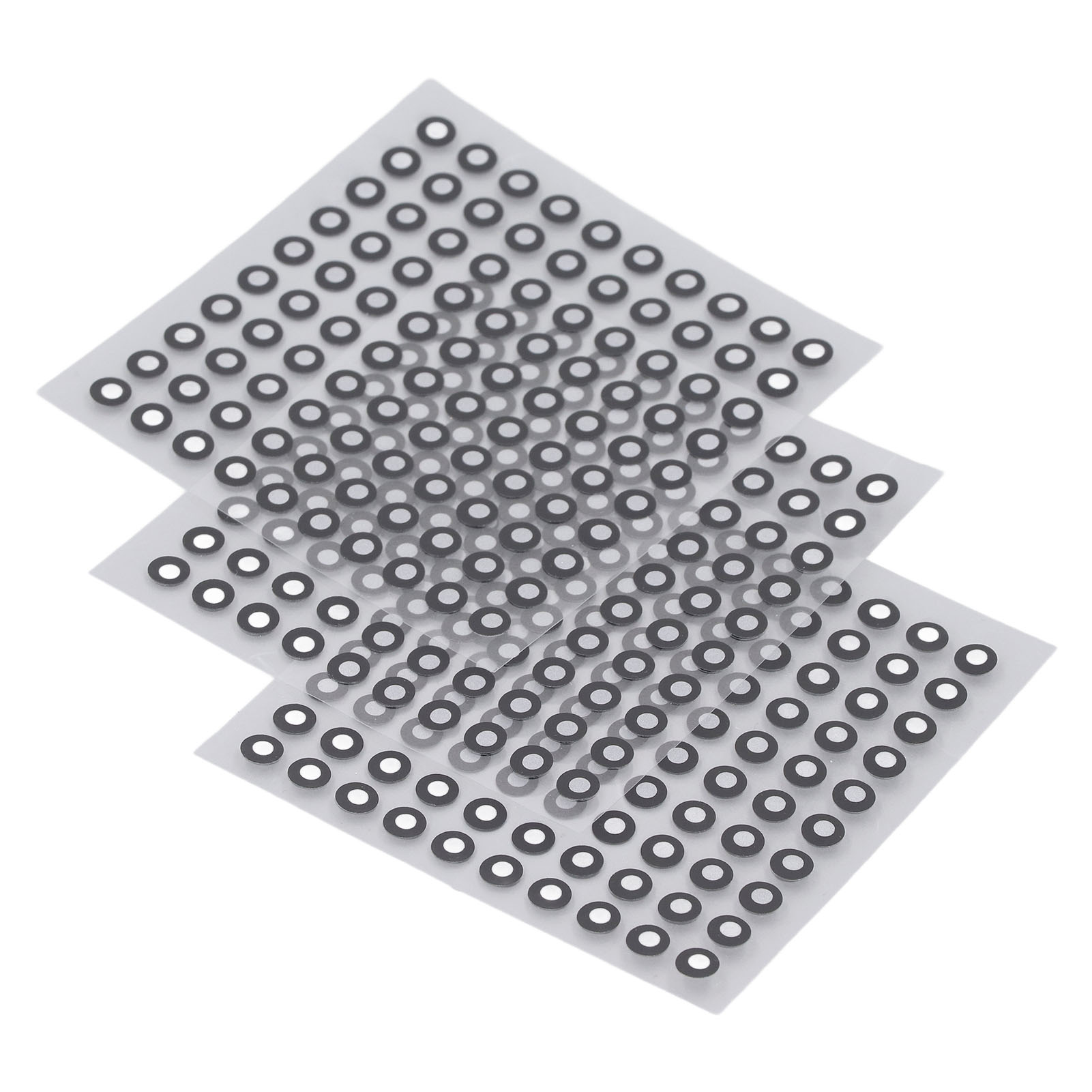 3 Sheets Scanner Positioning Points 3D Scanning Reflective Film Sticker Reference Marking Point 3mm ID 6mm OD — foto 3