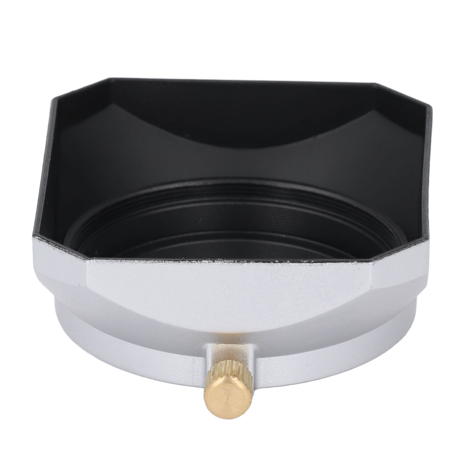 43mm Square Metal Lens Hood Aluminum Alloy ABS Digital Camera Square Lens Hood Shade For 25mm Or Above Focal Length Sliver thumbnail 5