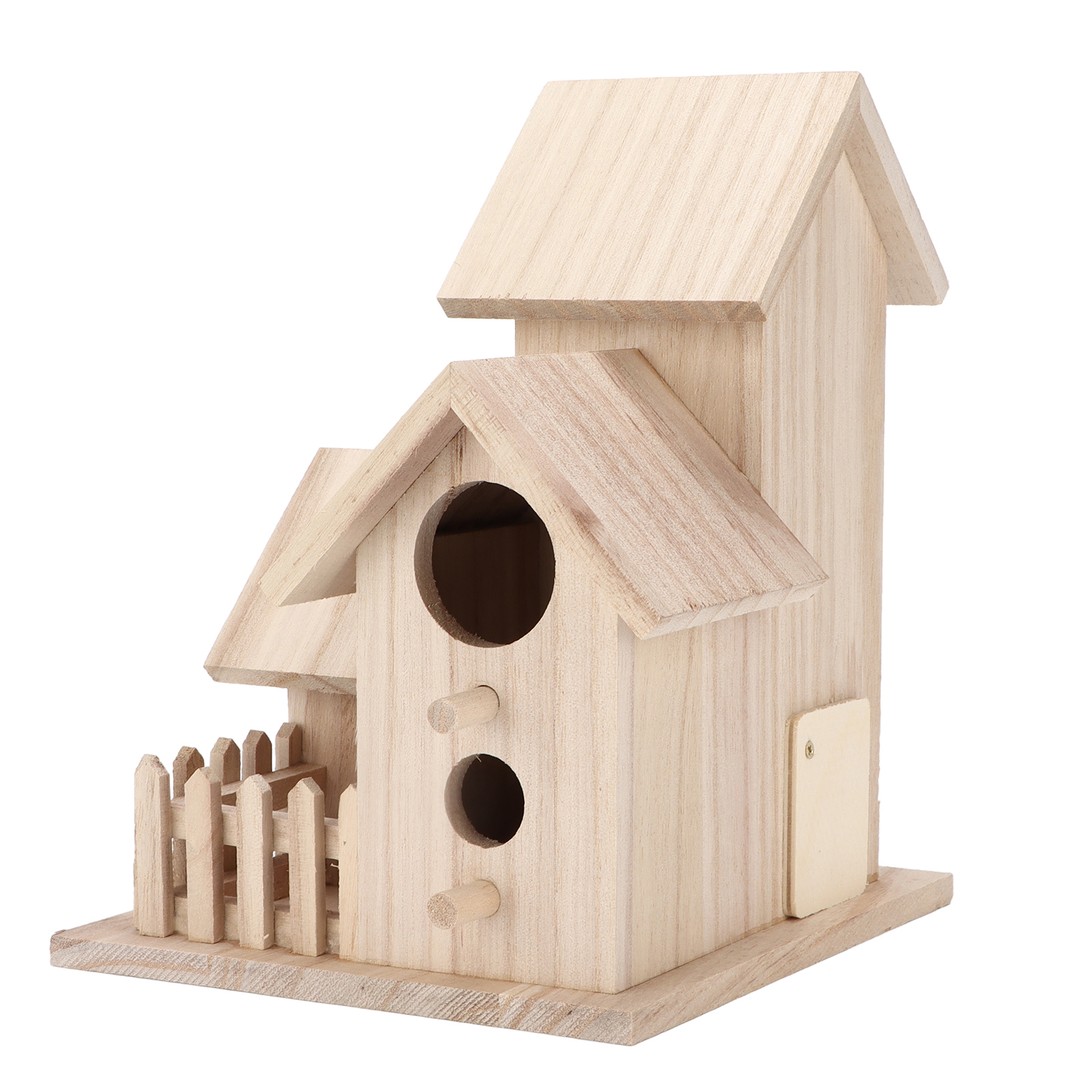 Nichoir d'extérieur en paulownia, nid d'oiseaux de jardin – Image 4