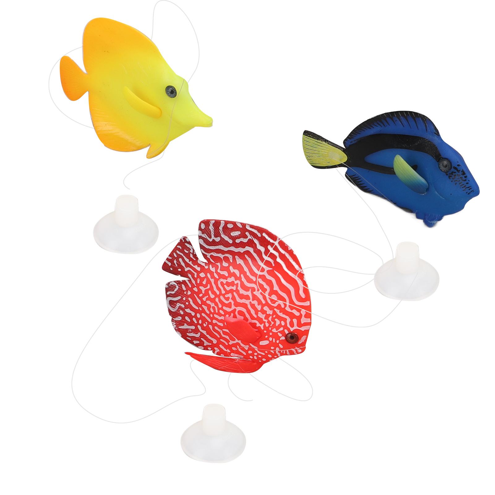 Simulation de poisson clown lumineux flottant en silicone, 3 pièces – Image 3