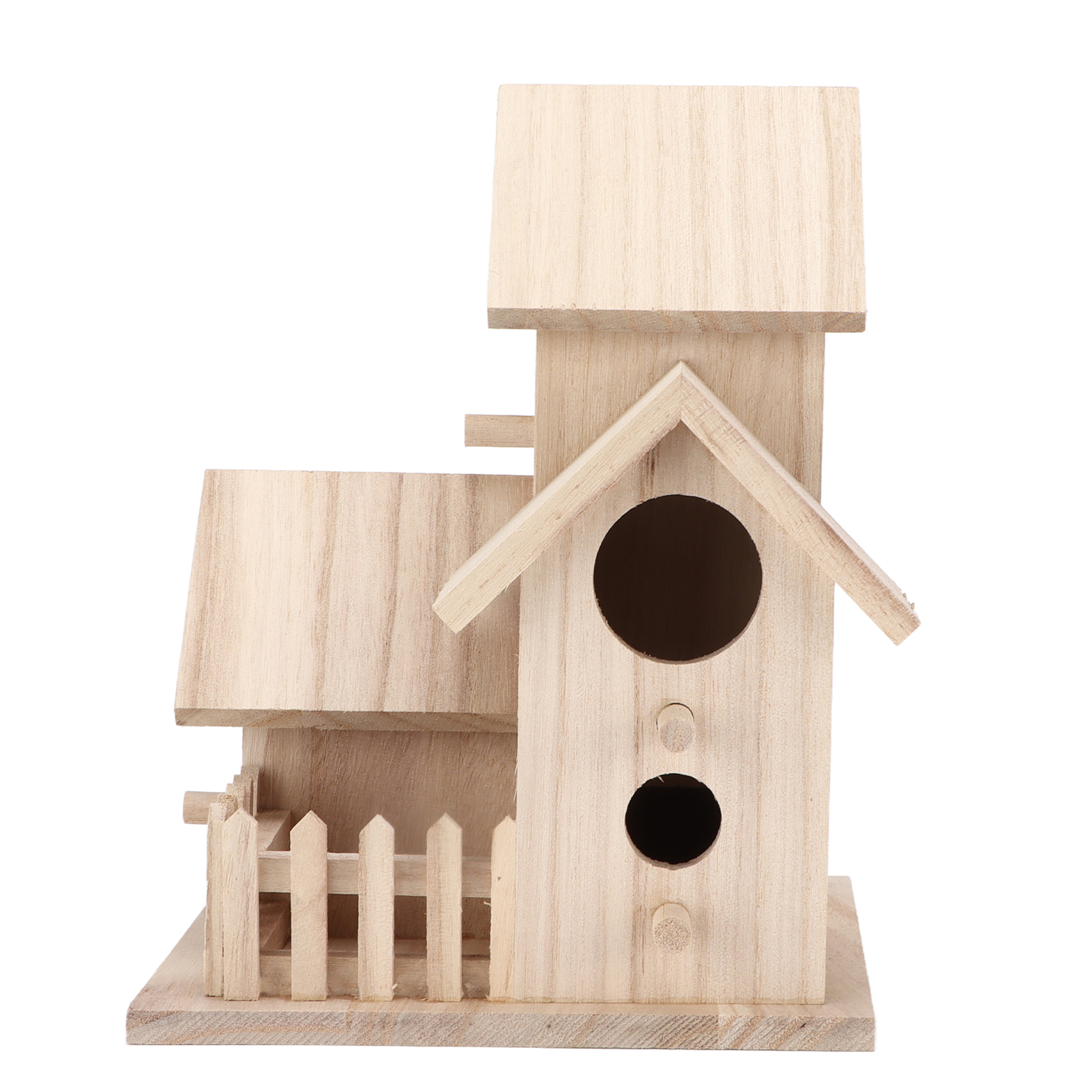 Nichoir d'extérieur en paulownia, nid d'oiseaux de jardin – Image 2