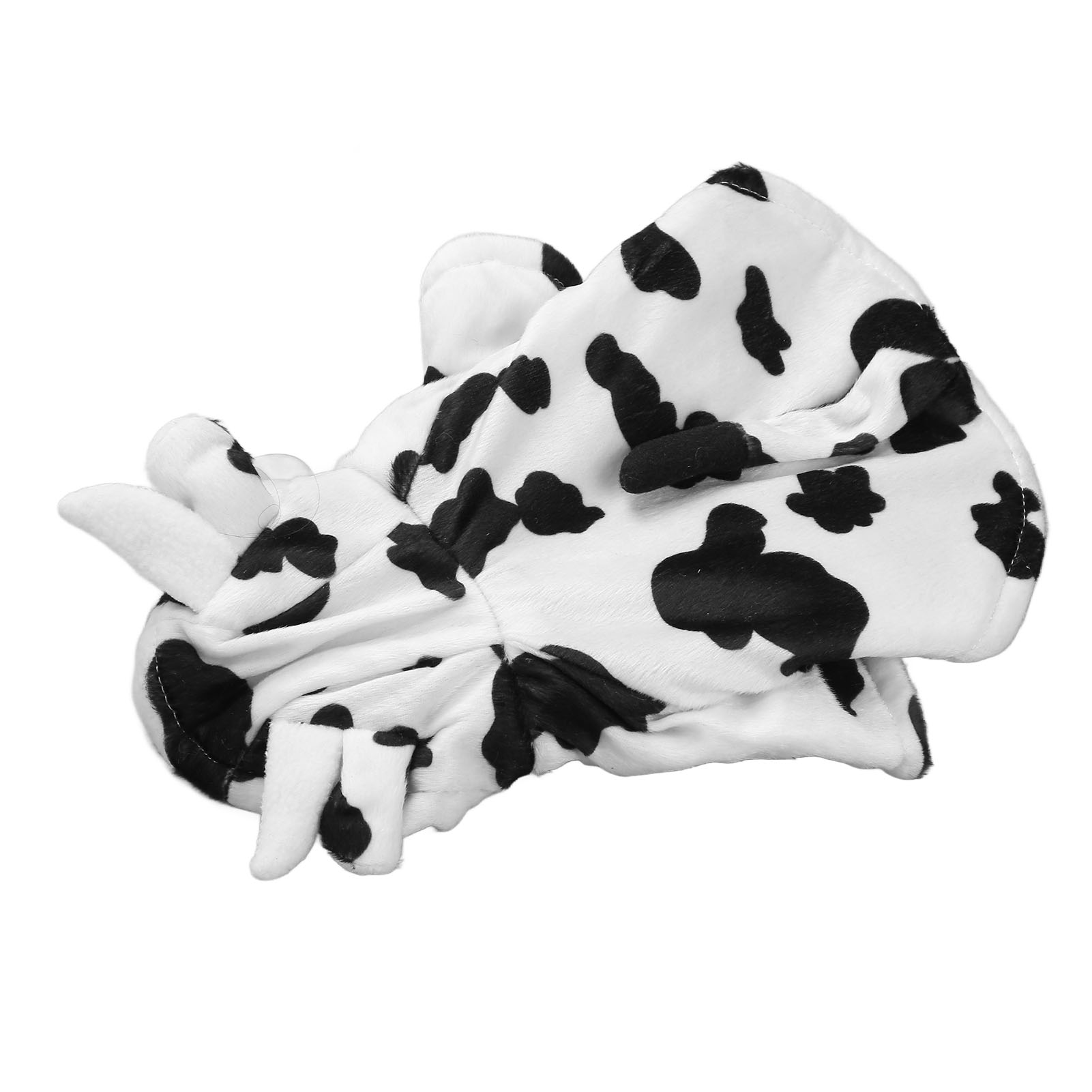 Dog Hoodie Winter Jacket Stylish Cute Cow Design Comfortable Warm Pet Winter Clothes For Small Medium Dogs White M thumbnail 3