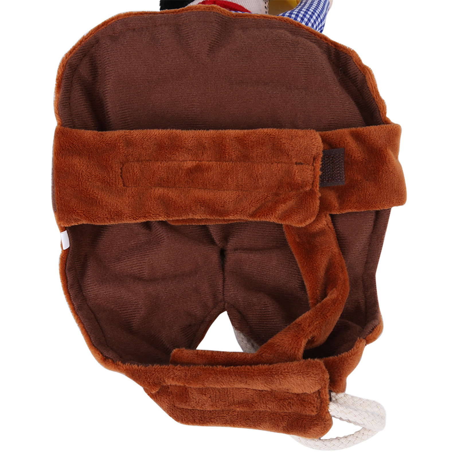 Pet Dog Cowboy Costume Funny Knight Riding Clothes Cosplay Apparel (L) 2