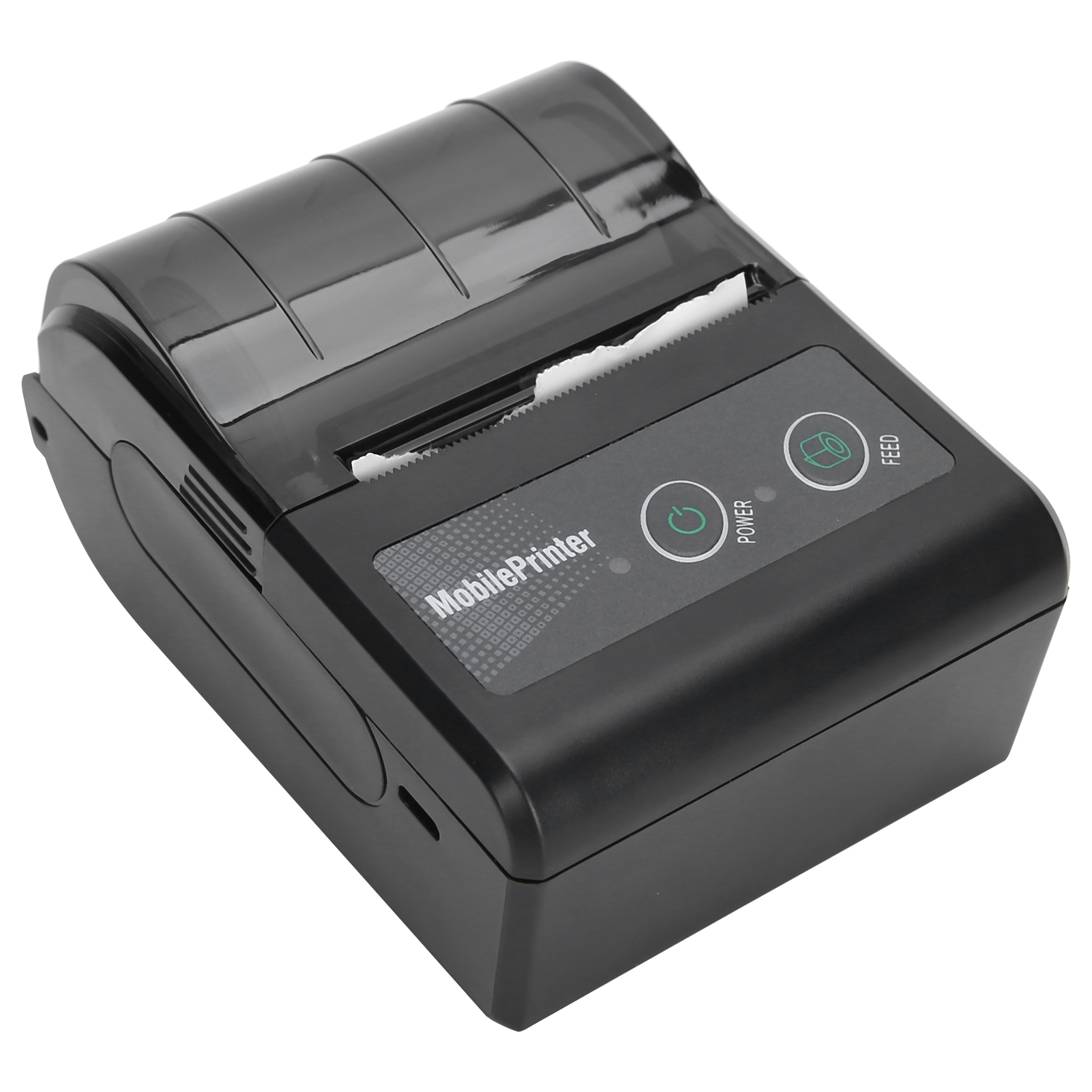 Bluetooth Thermal Receipt Printer Portable Ticket Pass Bill Mini Label Machine 100‑240VUS Plug thumbnail 4