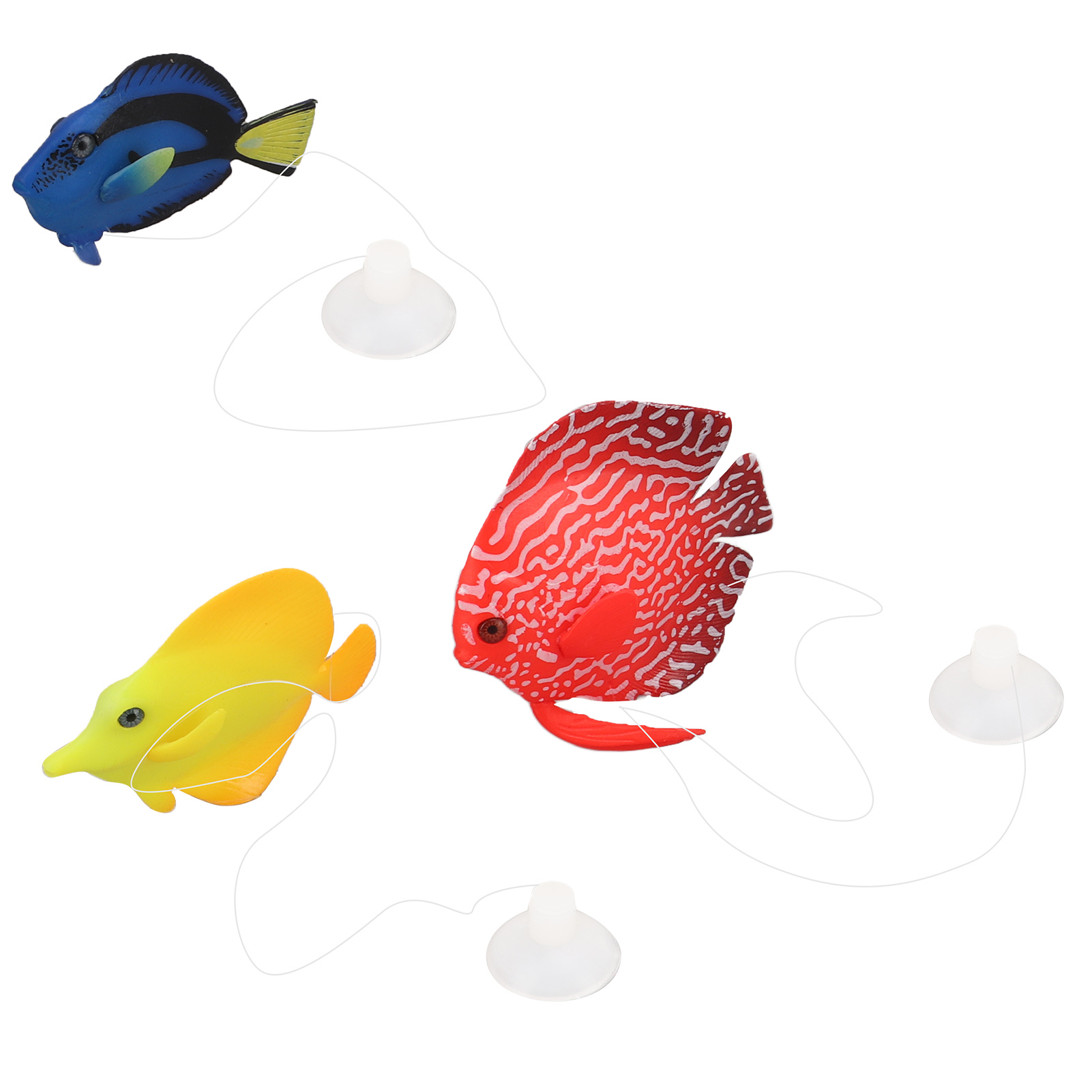 Simulation de poisson clown lumineux flottant en silicone, 3 pièces – Image 2