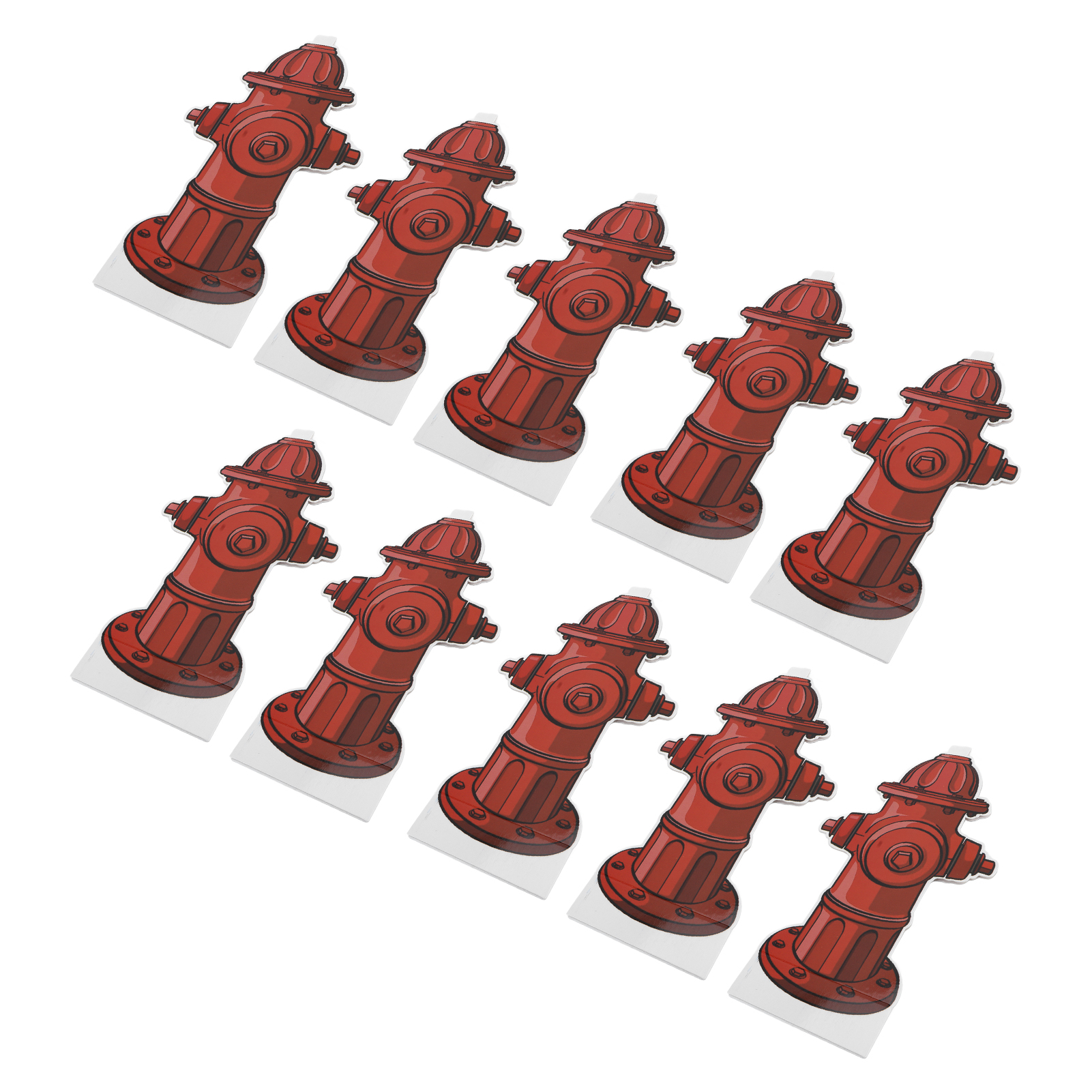 10pcs Dog Pee Pad Trainer Paper Fire Hydrant Shaped Pet Diaper Pad Guide For Puppy thumbnail 2