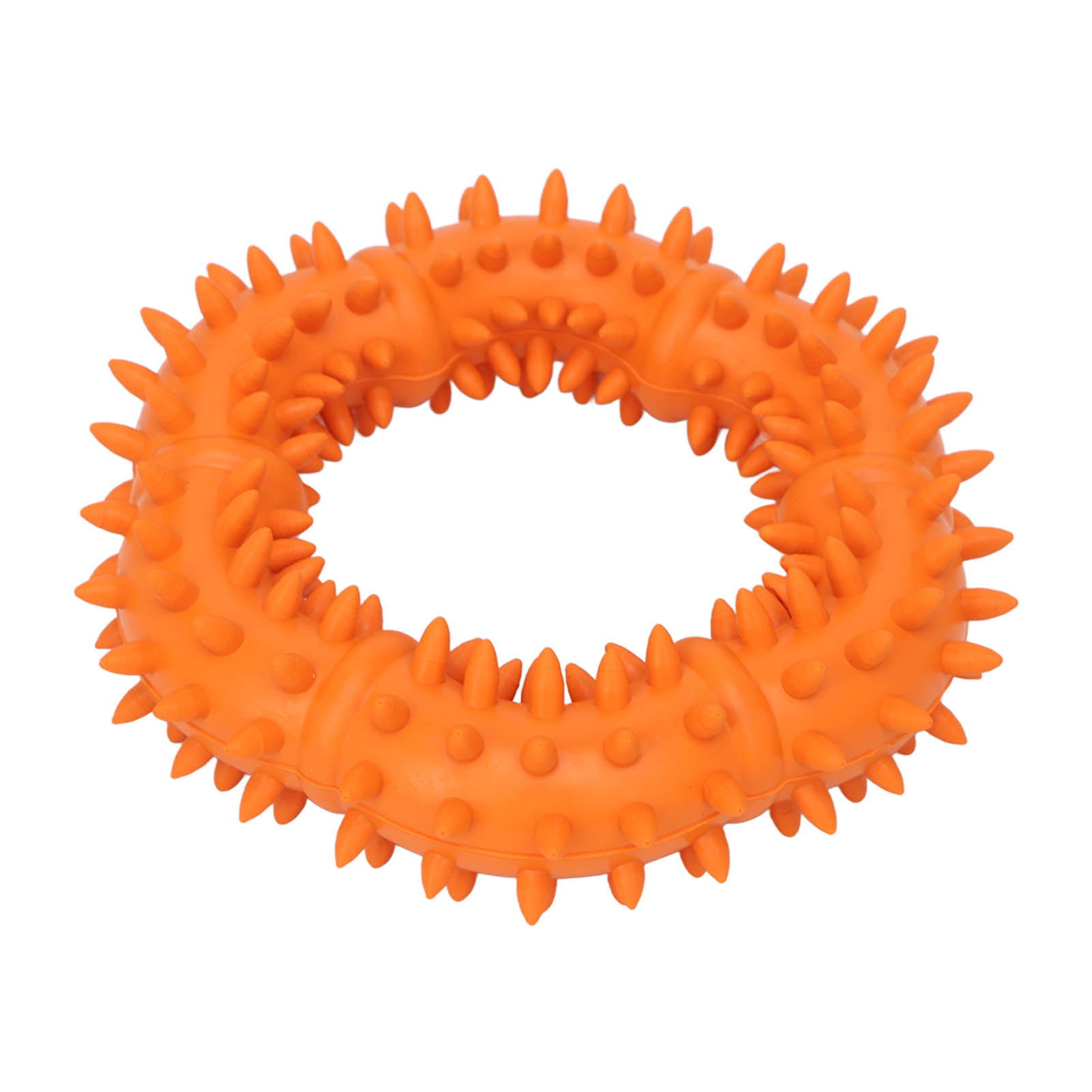 Dog Chew Toy Thorn Design Rubber Lightweight Throwing Catching Flying Burr Ring Dog Toy thumbnail 2