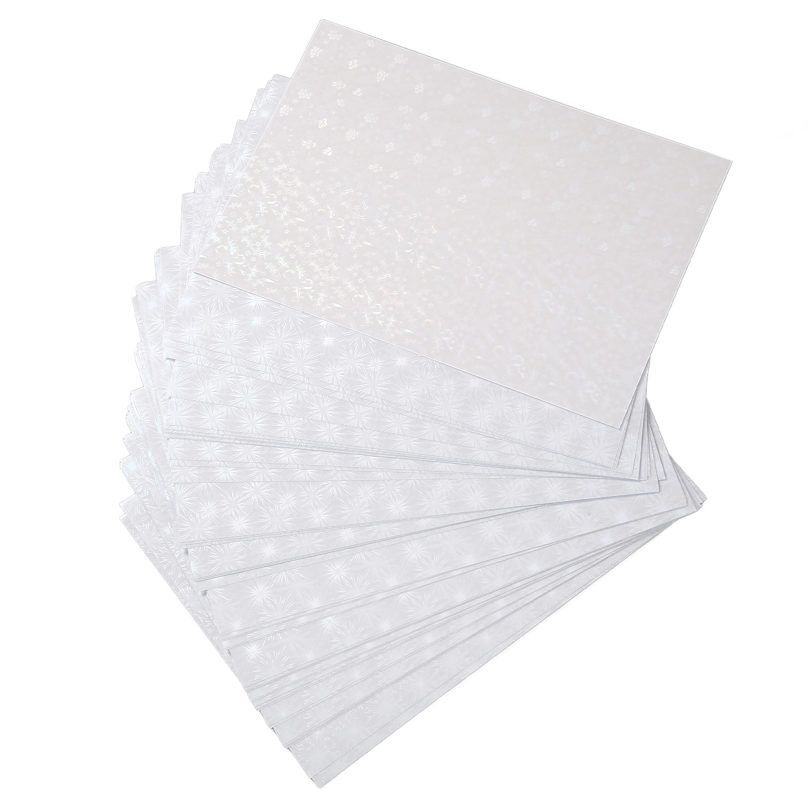 Feuilles stratifiées holographiques a4, 50 pièces, couleurs vives – Image 3