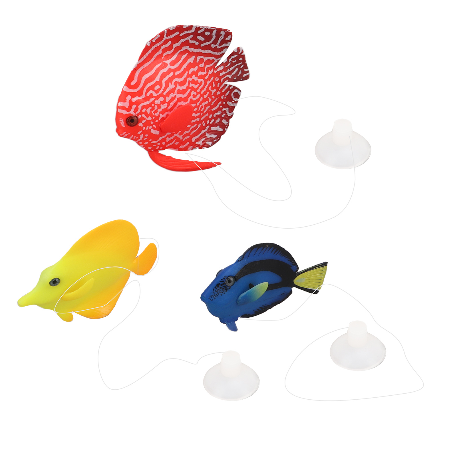 Simulation de poisson clown lumineux flottant en silicone, 3 pièces – Image 5
