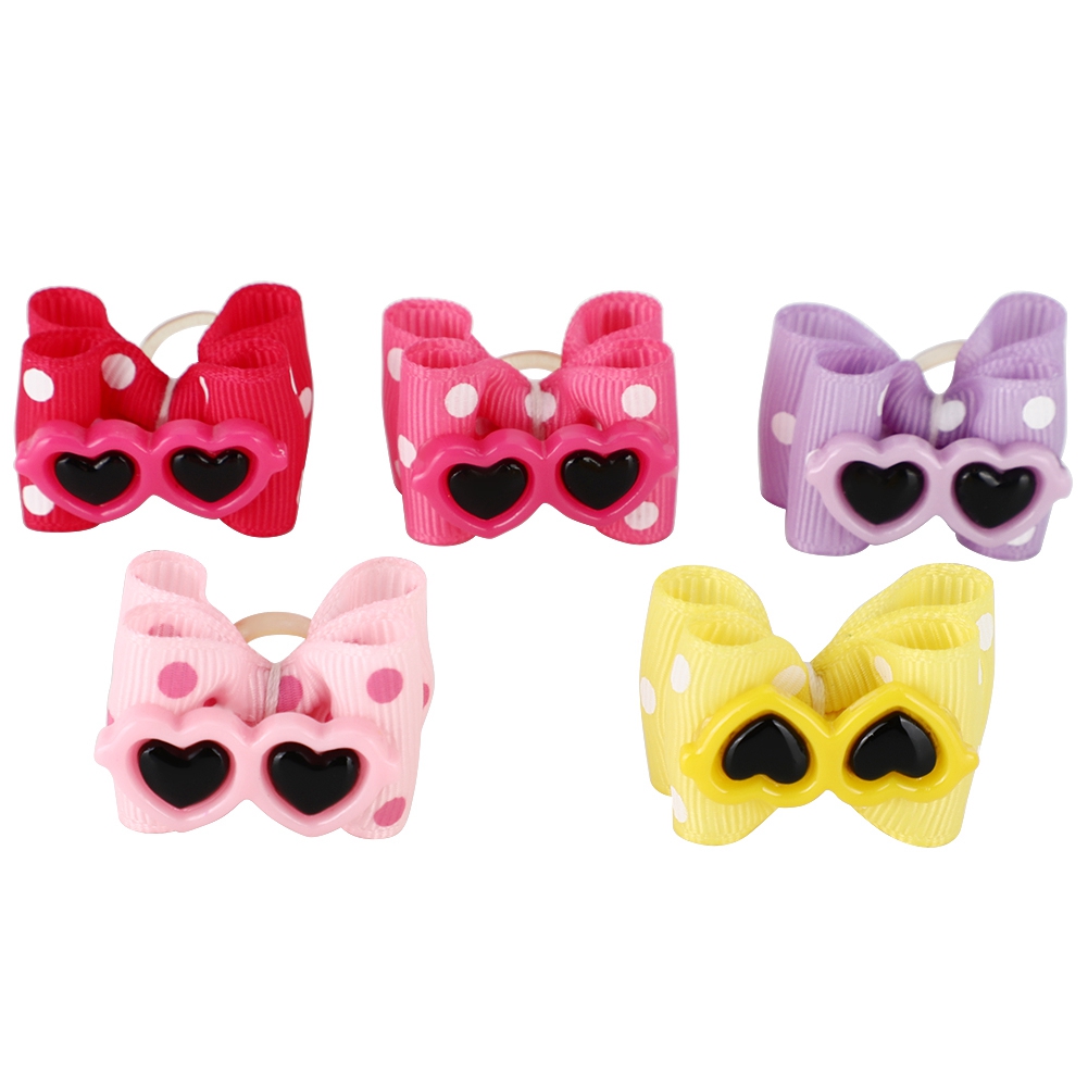 25Pcs Pet Multicolor Hair Bowknot Bows Grooming Accessories For Cat Medium Small Dog thumbnail 2