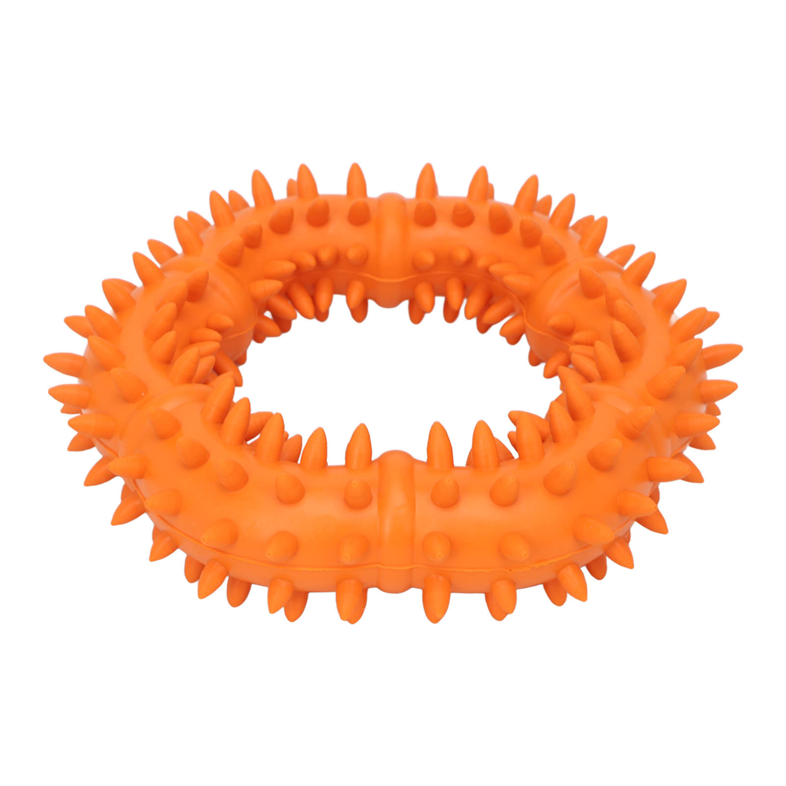Dog Chew Toy Thorn Design Rubber Lightweight Throwing Catching Flying Burr Ring Dog Toy thumbnail 3