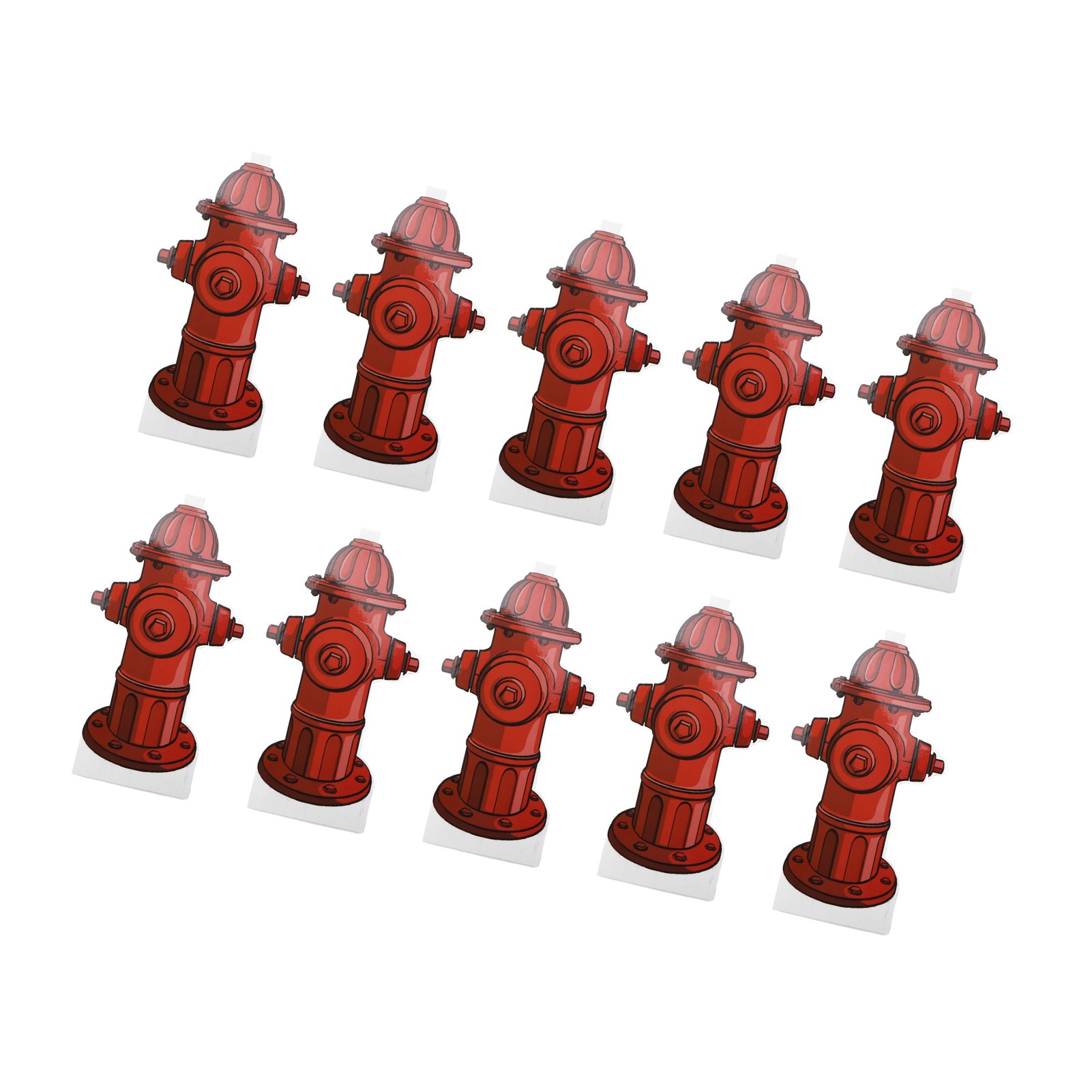 10pcs Dog Pee Pad Trainer Paper Fire Hydrant Shaped Pet Diaper Pad Guide For Puppy