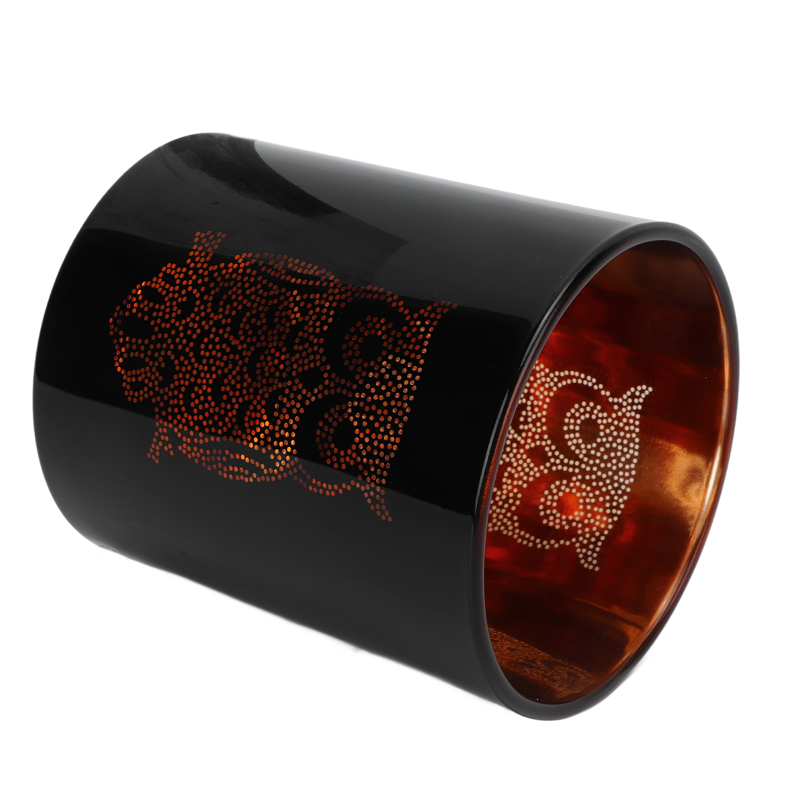 Glass Votive Candle Holder Night Owl Durable Odorless Black Glass Romantic Tealight Candle Holder For Home Office Bar thumbnail 2