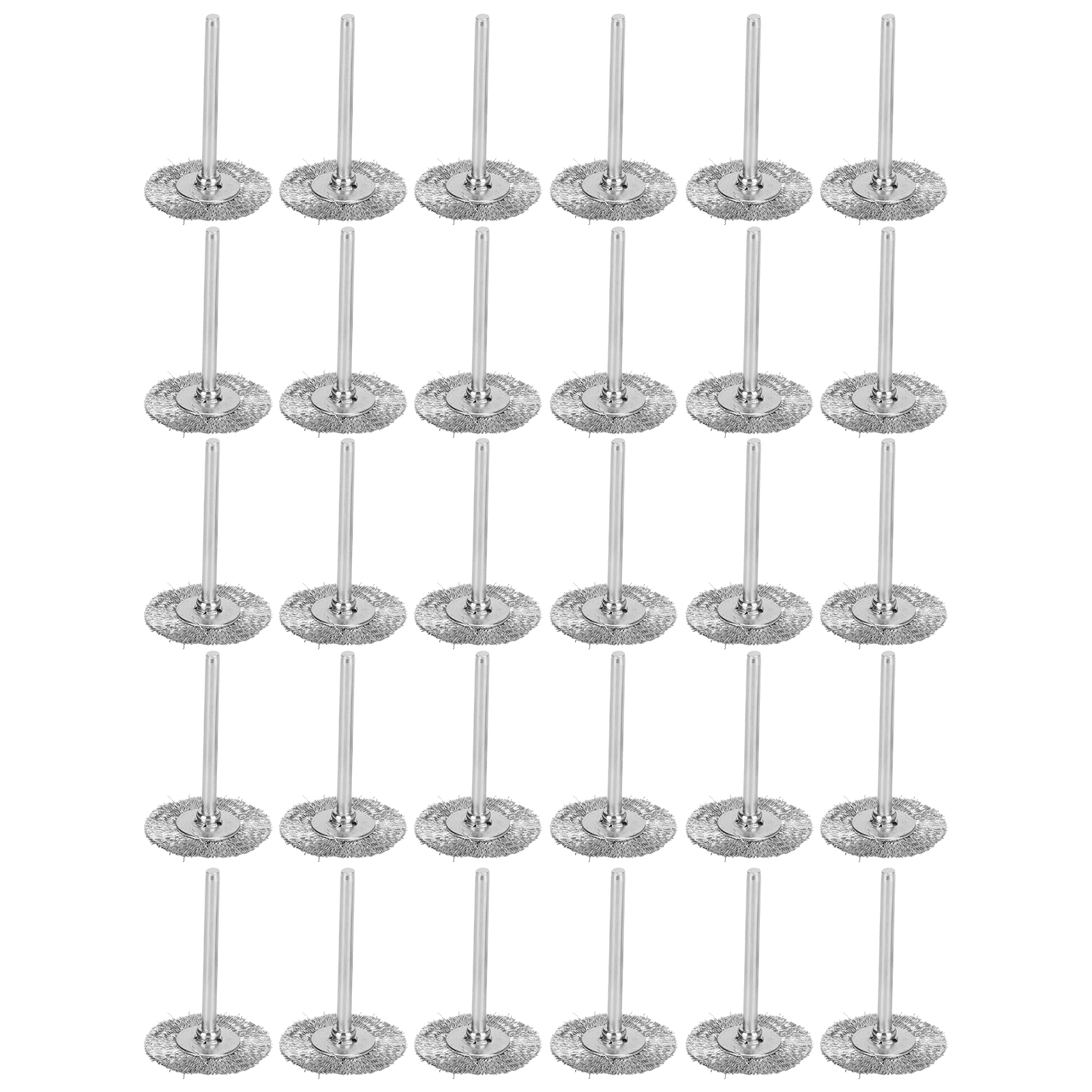 Mini roue à brosse assiette, 30 pièces, sculpture sur bois, rouille, corrosion