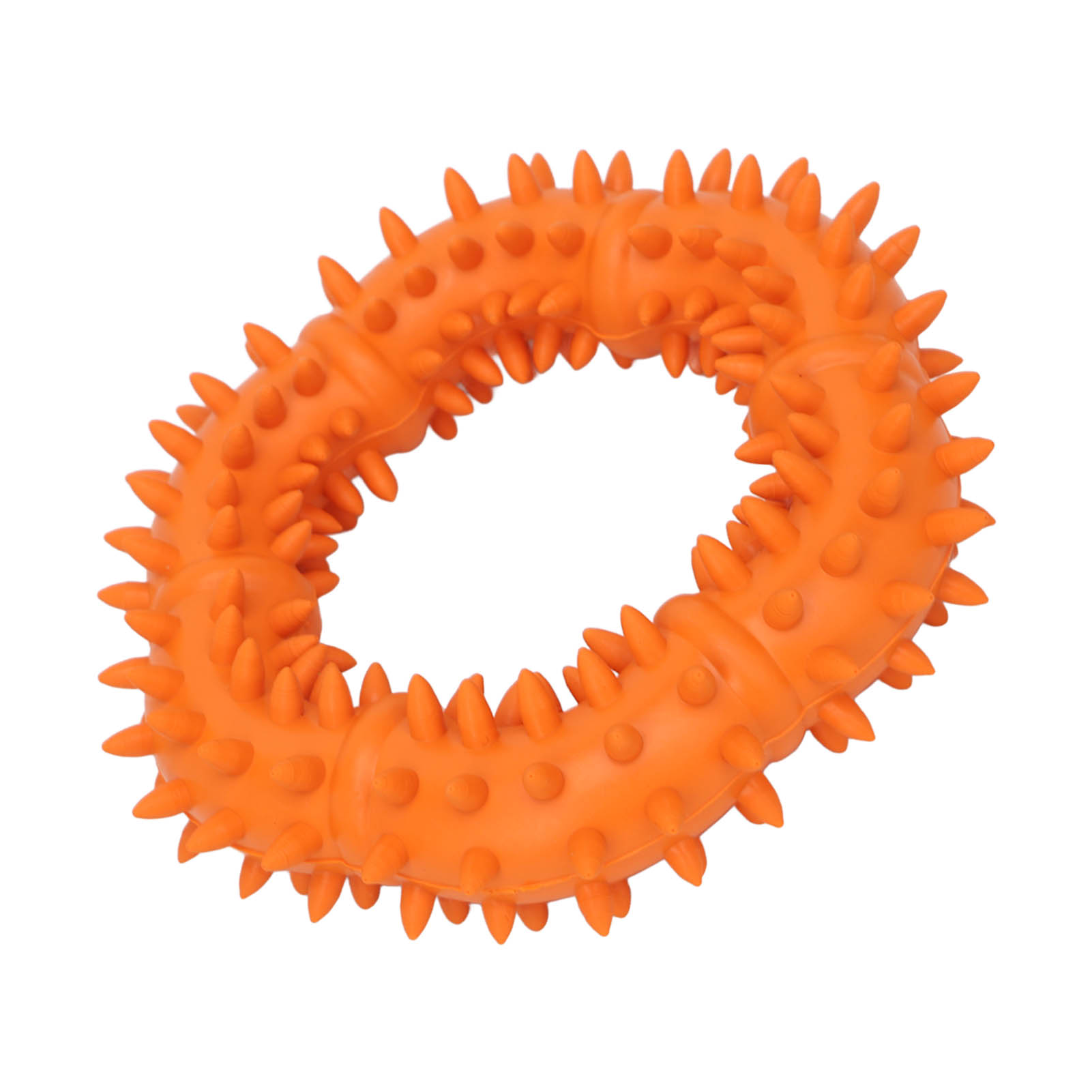Dog Chew Toy Thorn Design Rubber Lightweight Throwing Catching Flying Burr Ring Dog Toy thumbnail 4