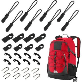 16-Piece Set Of Zipper Pulls, Zipper Replacement Parts, Repair Extenders, Zipper Tabs, Tags For Leather Bags, Backpacks, Clothing, Crafts—Party Gift Sets With Multiple Items