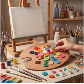 Assorted Buttons, 600-Piece Set: Multicolored Resin Buttons In Various Sizes For DIY Crafts And Party Supplies