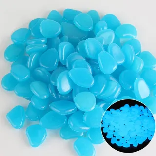 Glow Stones – 2 Glowing Blue Pebbles For Decorative Use In Summer-season Planters