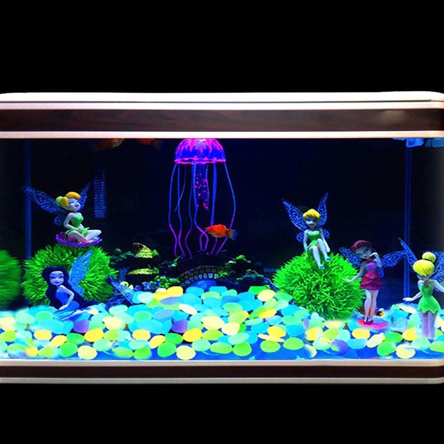 Glow Stones – 2 Glowing Blue Pebbles For Decorative Use In Summer-season Planters — foto 4
