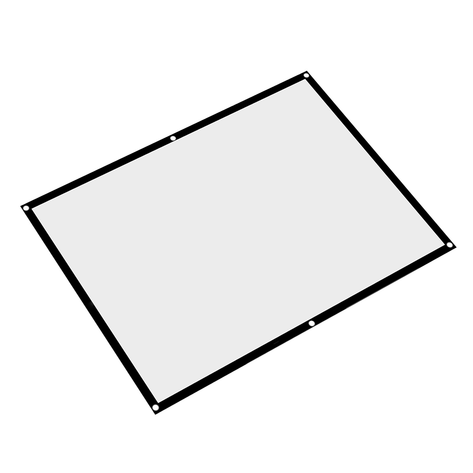 1pc Portable Foldable NOn Crease White Projector Curtain Projection Screen 4: 3 (100inch)