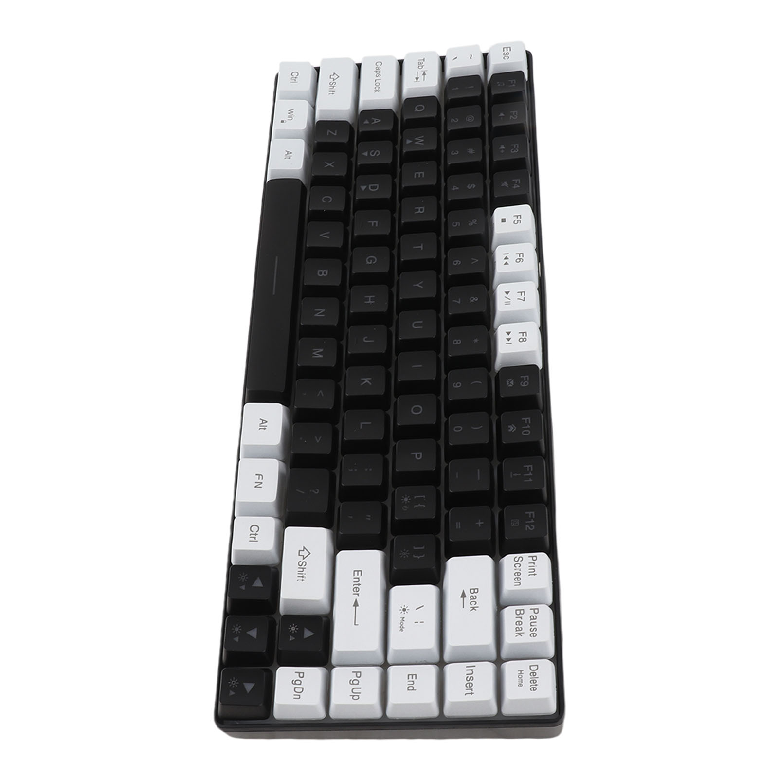 Gaming Keyboard Type C 84 Keys RGB Backlit Ergonomically Curved Quiet Wired Keyboard For Family Editing 4