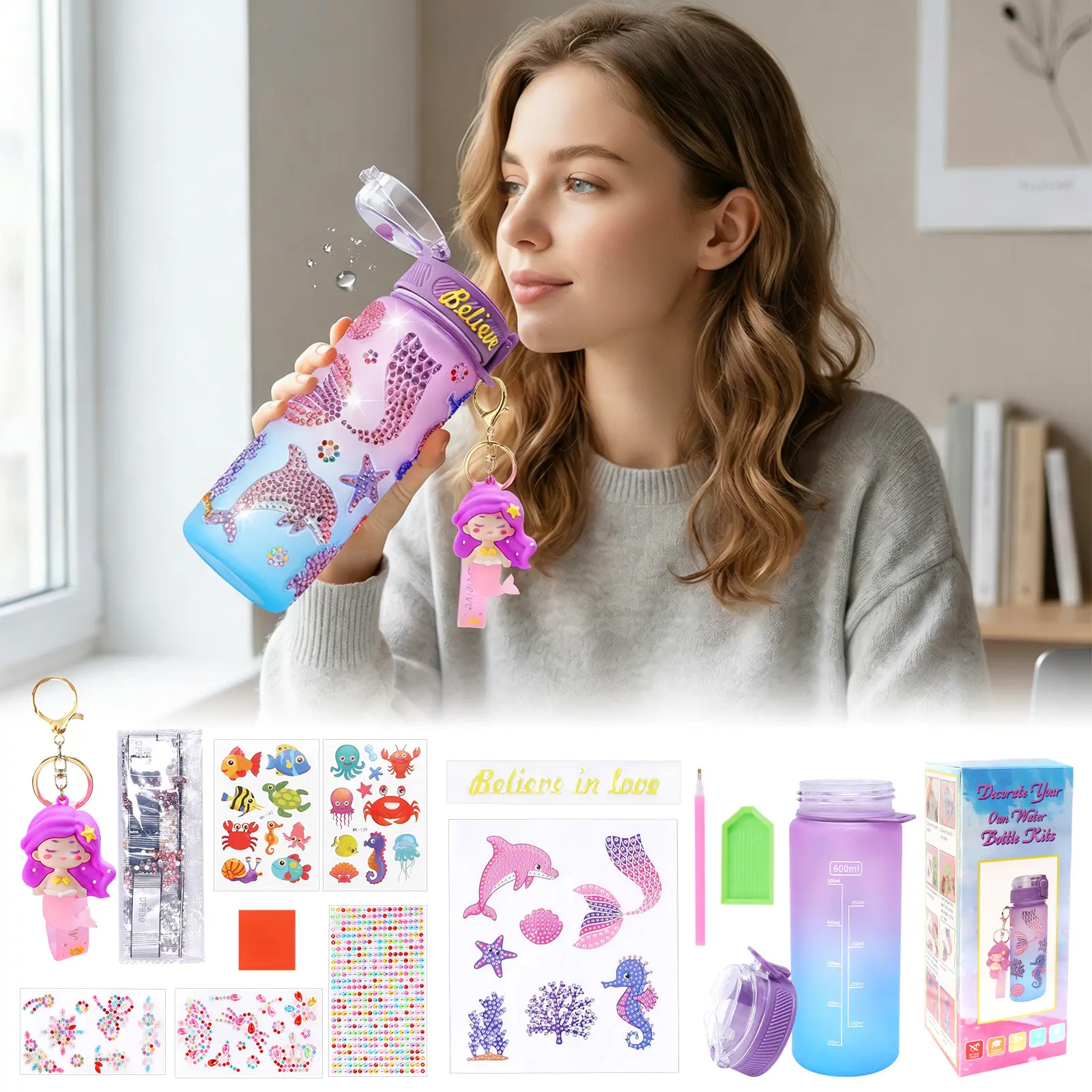 Mermaid Craft Kit With Drinking Cup