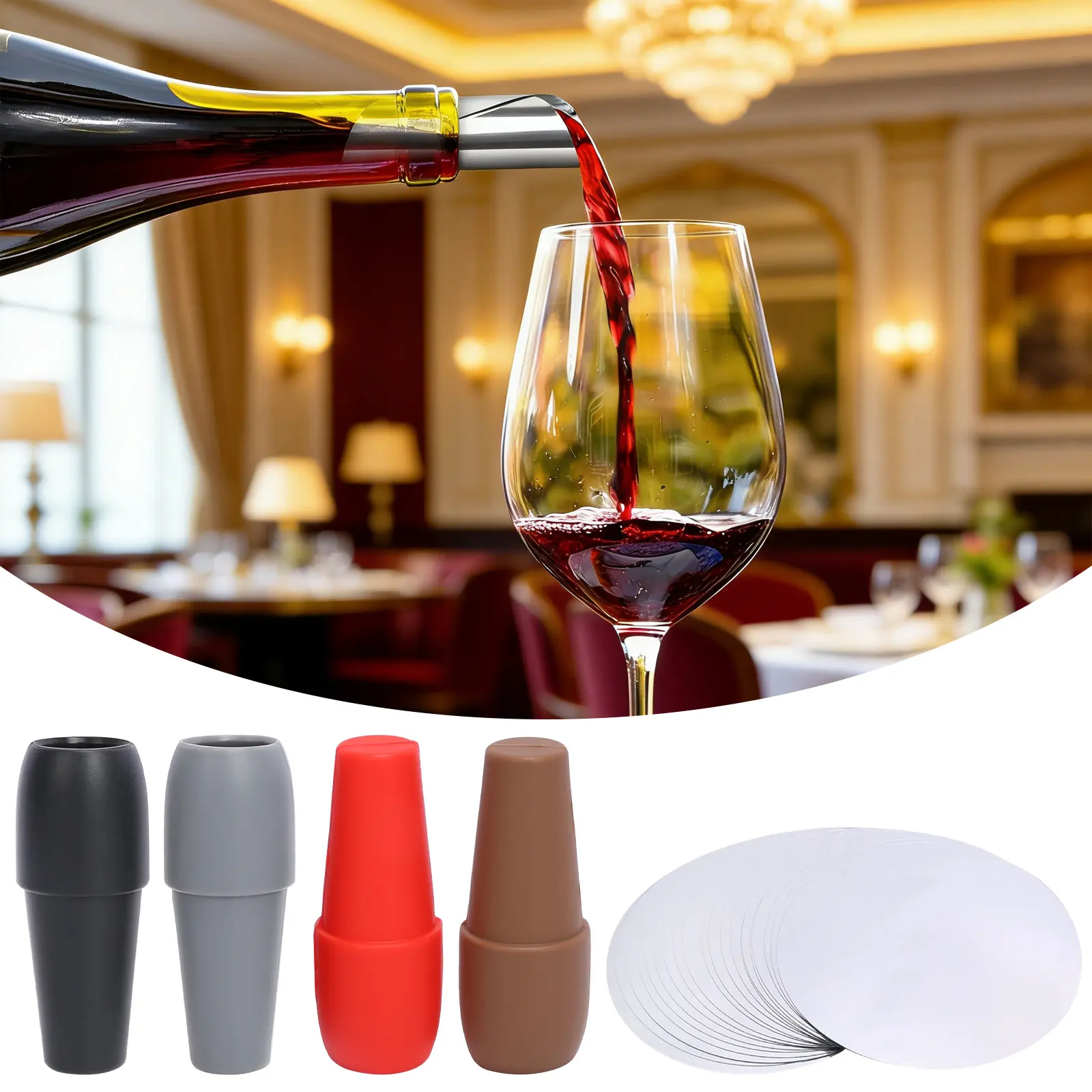 Reusable Champagne Bottle Stoppers ( ) +